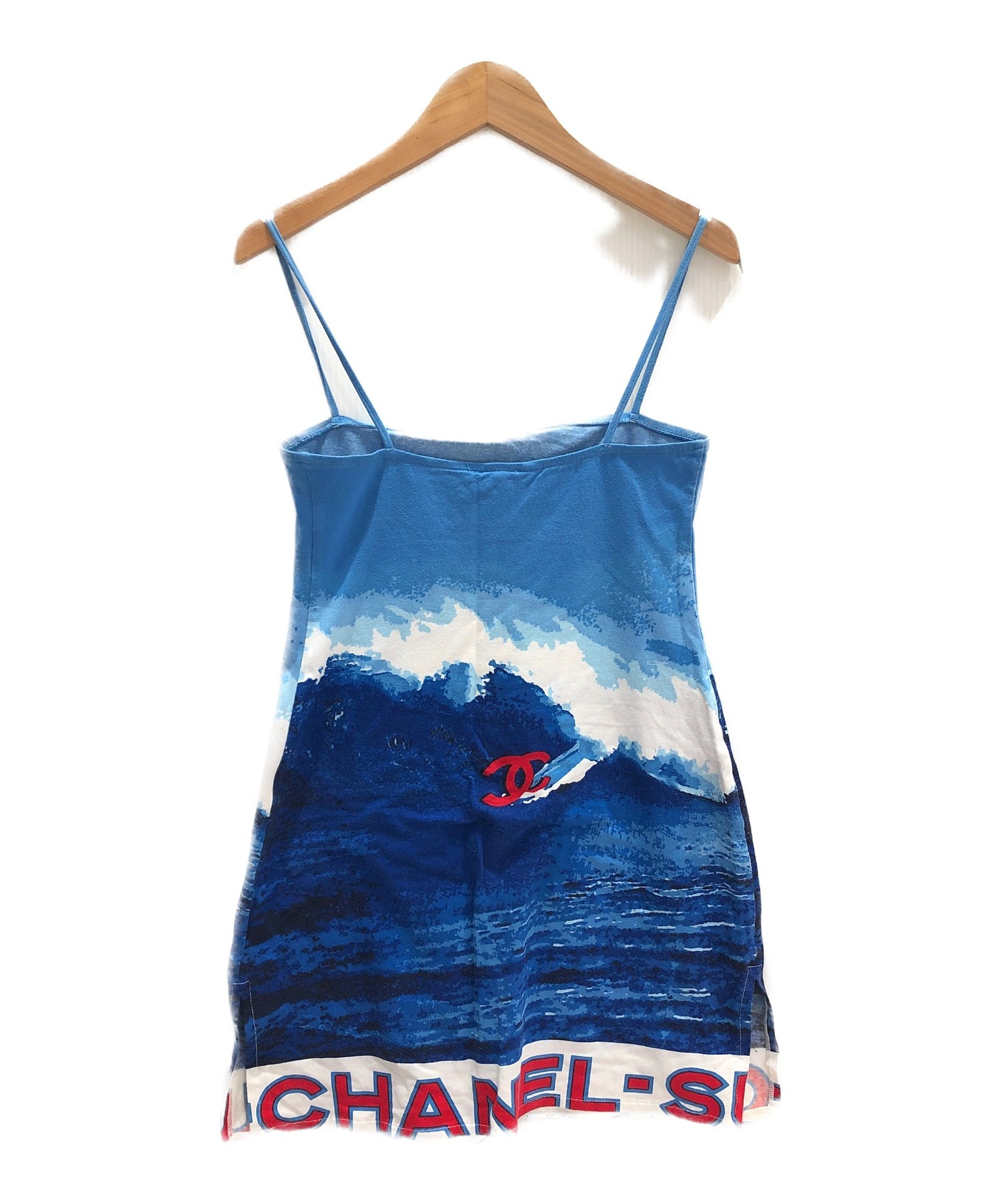 中古・古着通販】CHANEL (シャネル) surf line cc logo sleeveless O ...