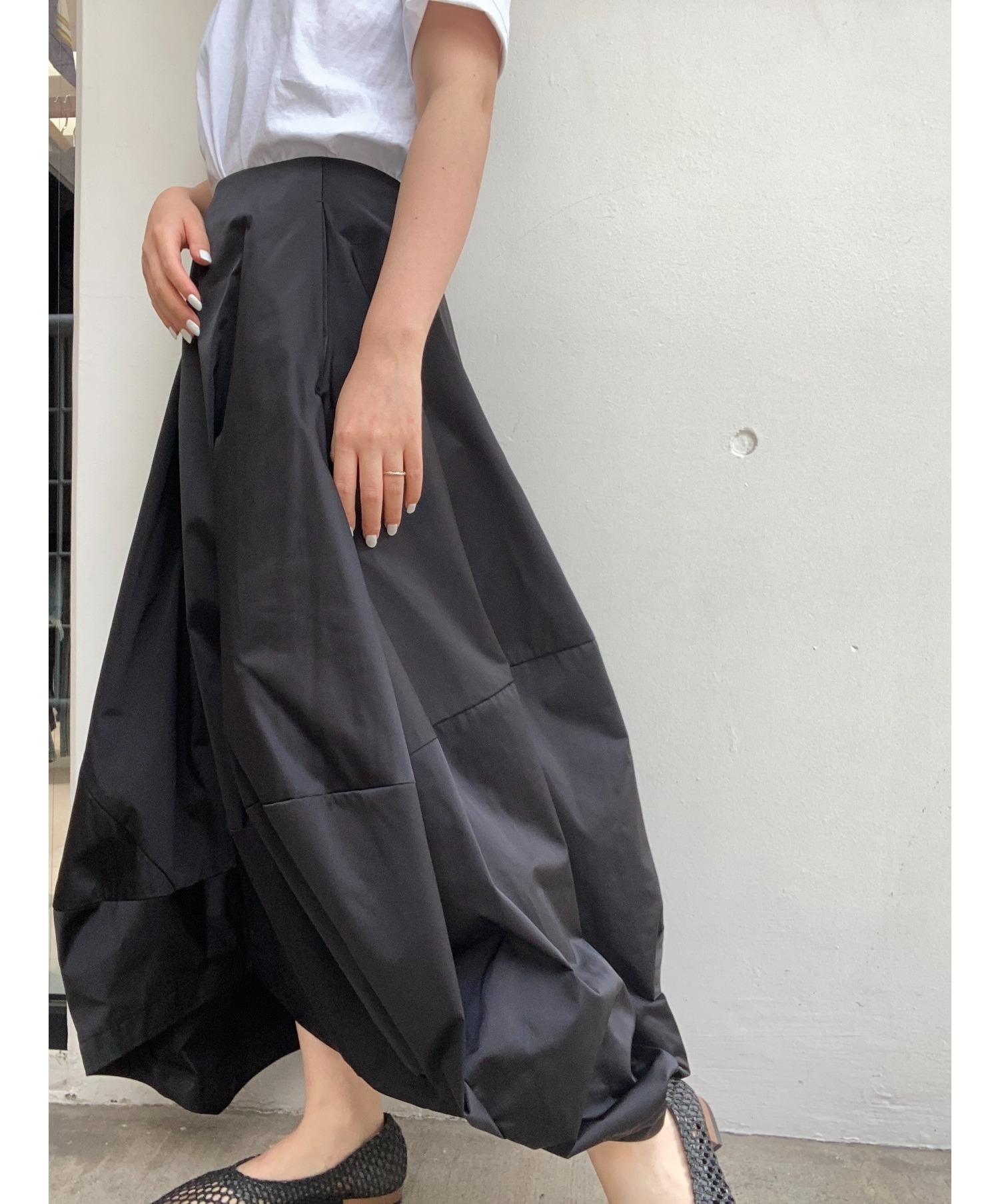 ENFOLD (エンフォルド) バルーンスカート ブラック サイズ:36 未使用品