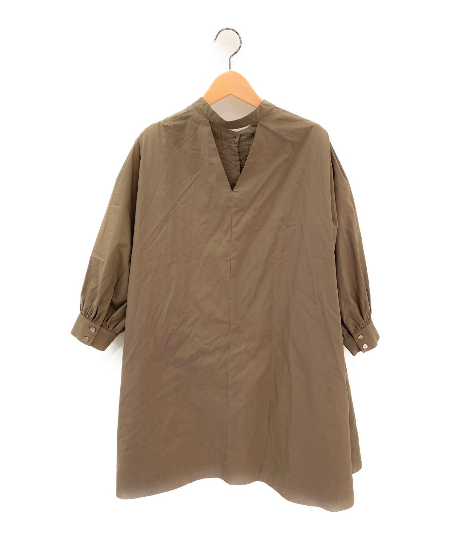 Ameri (アメリ) MEDI BOX TUNIC SHIRT ブラウン サイズ:-