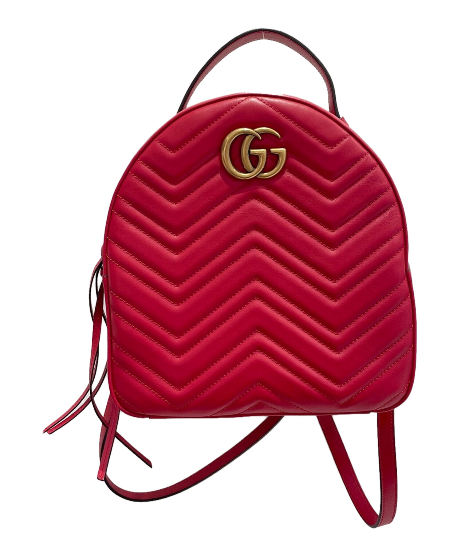 GUCCI (グッチ) GGマーモントリュック レッド サイズ:-