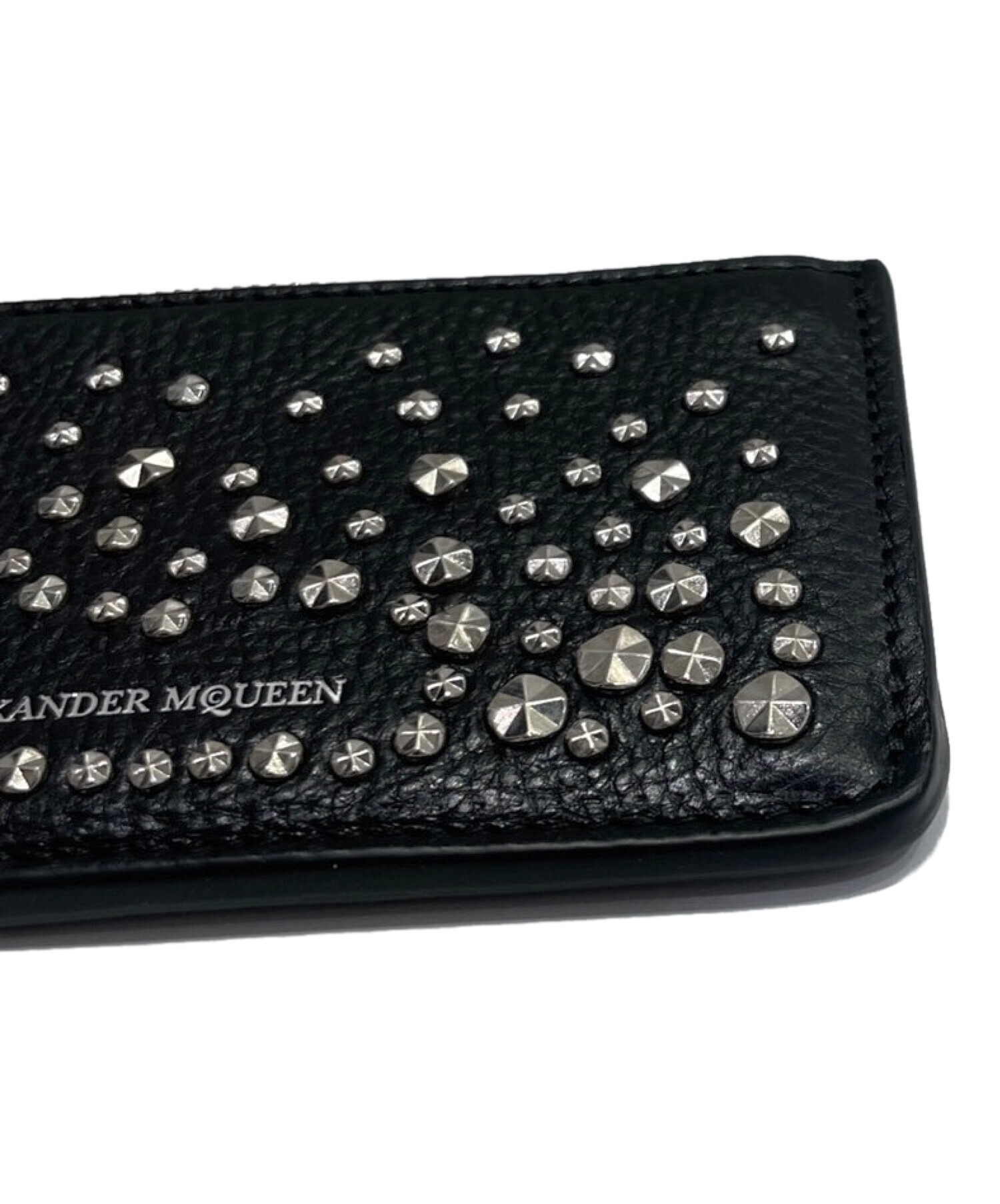 ALEXANDER McQUEEN (アレキサンダーマックイーン) コインカードケース ブラック サイズ:- 未使用品