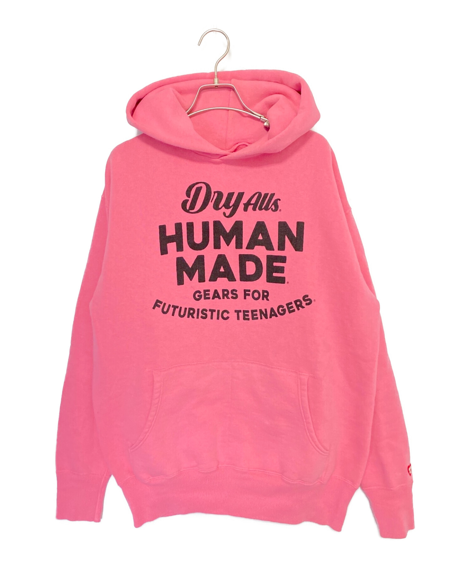 HUMAN MADE (ヒューマンメイド) HOODED SWEATSHIRT ピンク サイズ:L