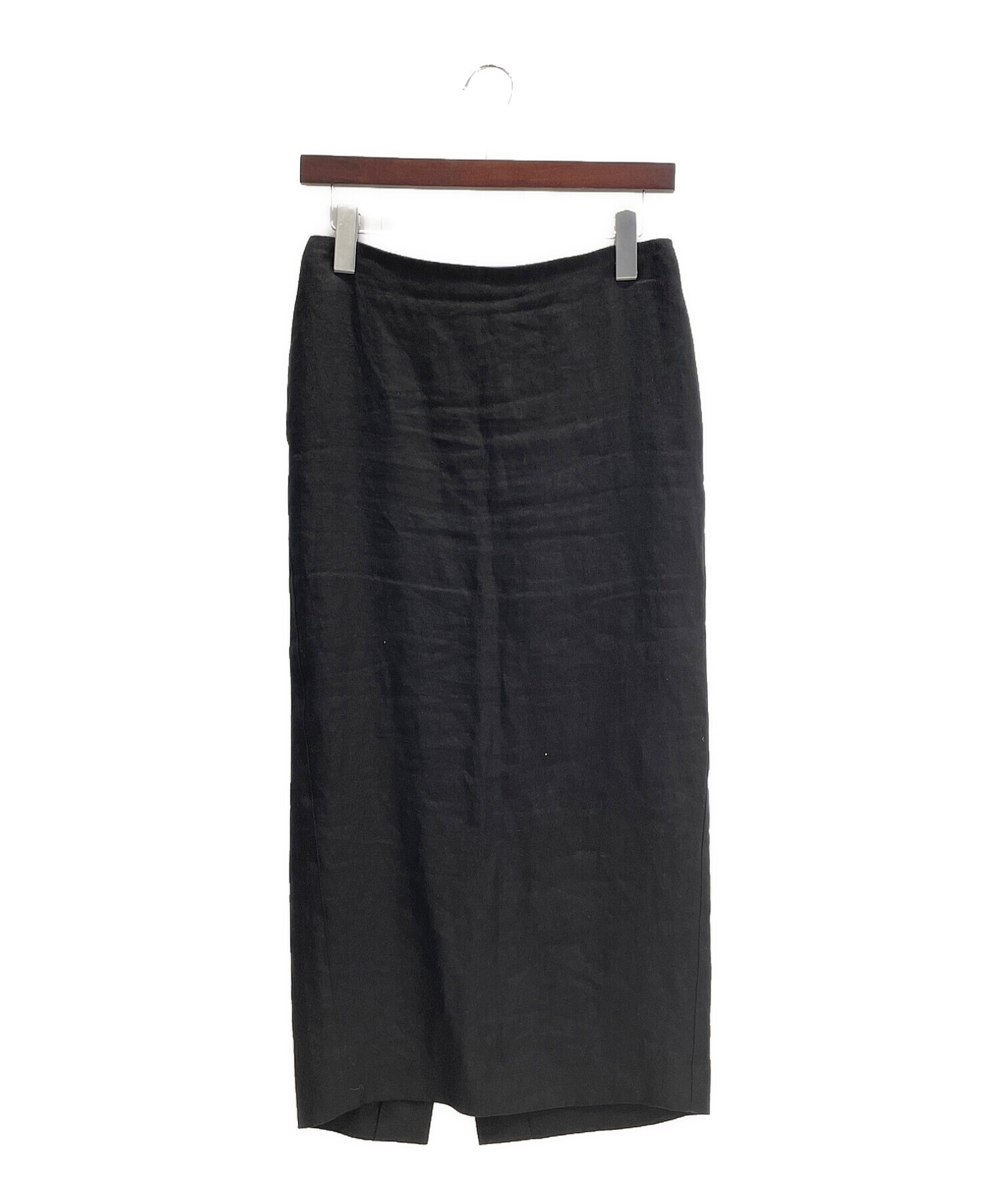 Deuxieme Classe LINEN スカート ブラック サイズ36-