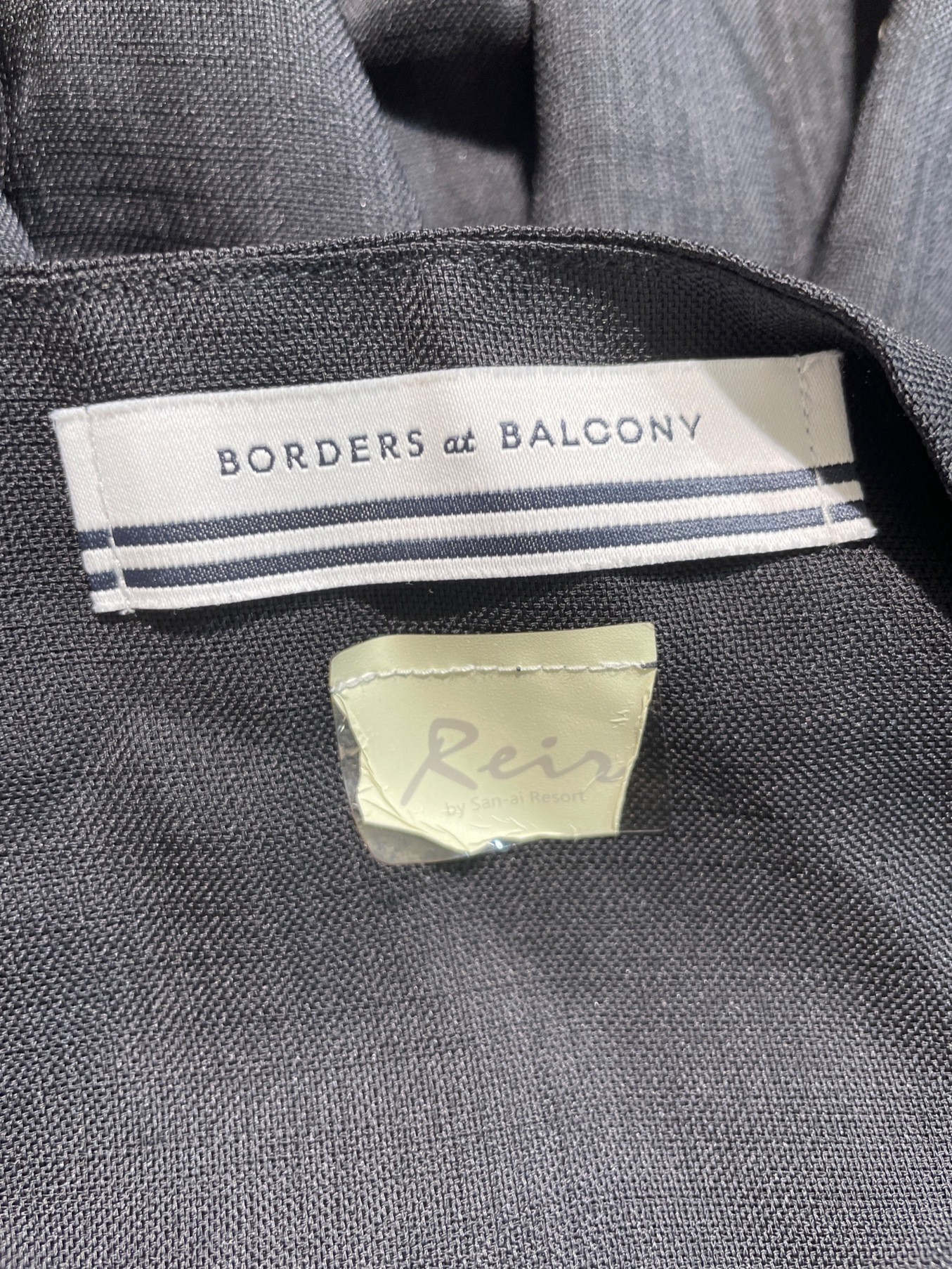 BORDERS at BALCONY (ボーダーズアットバルコニー) ビーチラップスカート ブラック サイズ:38