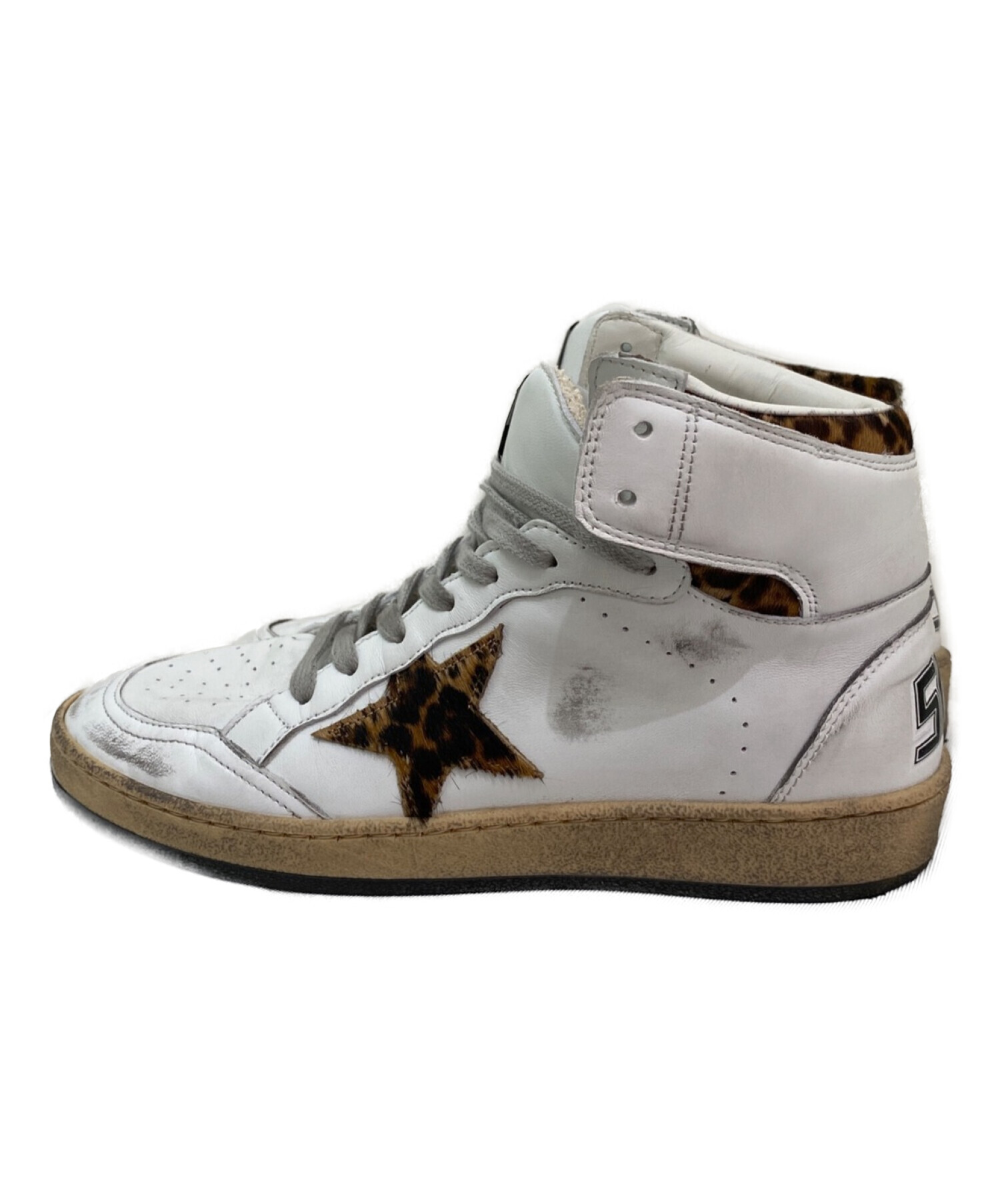 GOLDEN GOOSE (ゴールデングース) SKY STAR LEOPARDスニーカー ホワイト サイズ:38