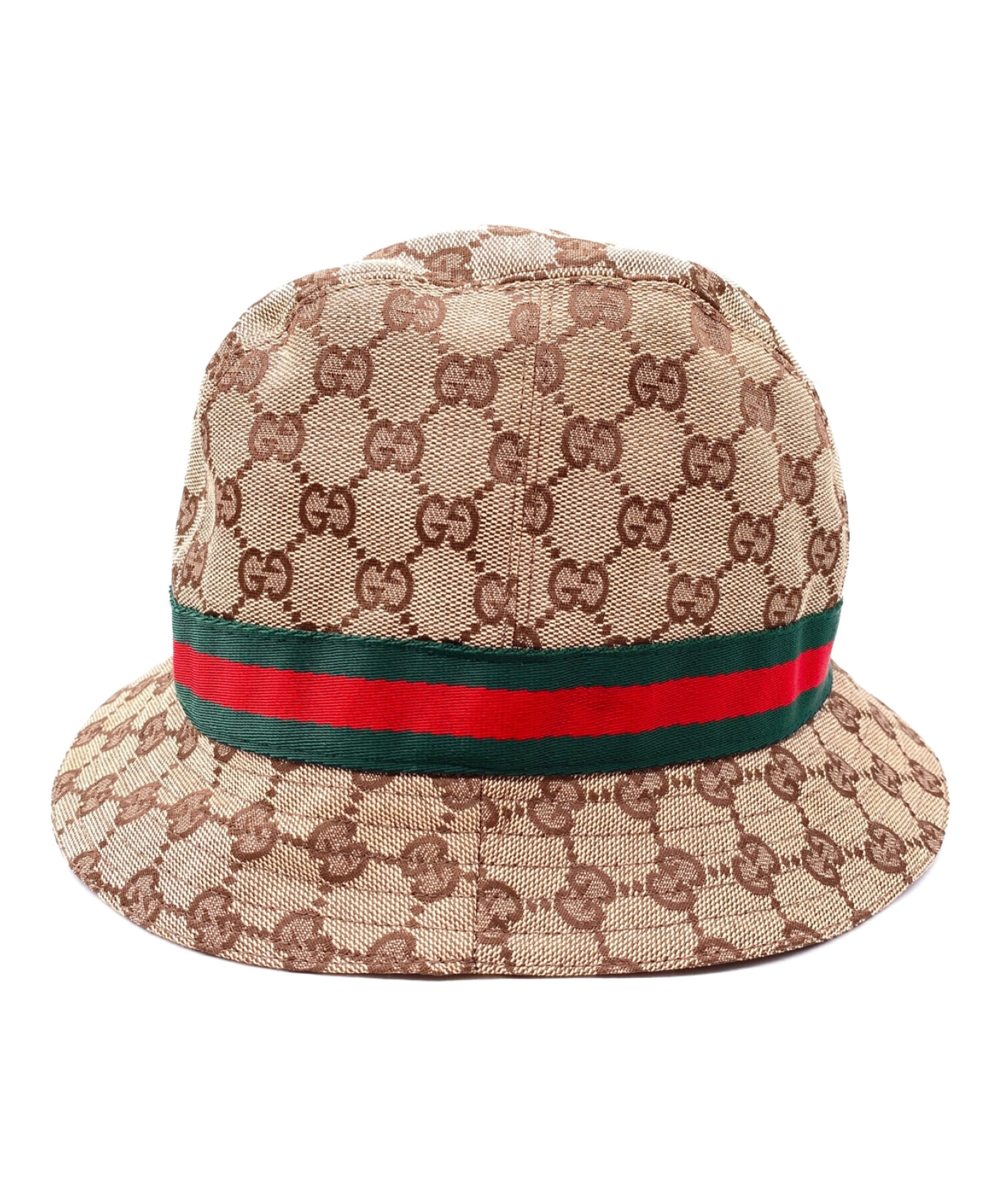 中古・古着通販】GUCCI (グッチ) GGキャンバスバケットハット ベージュ