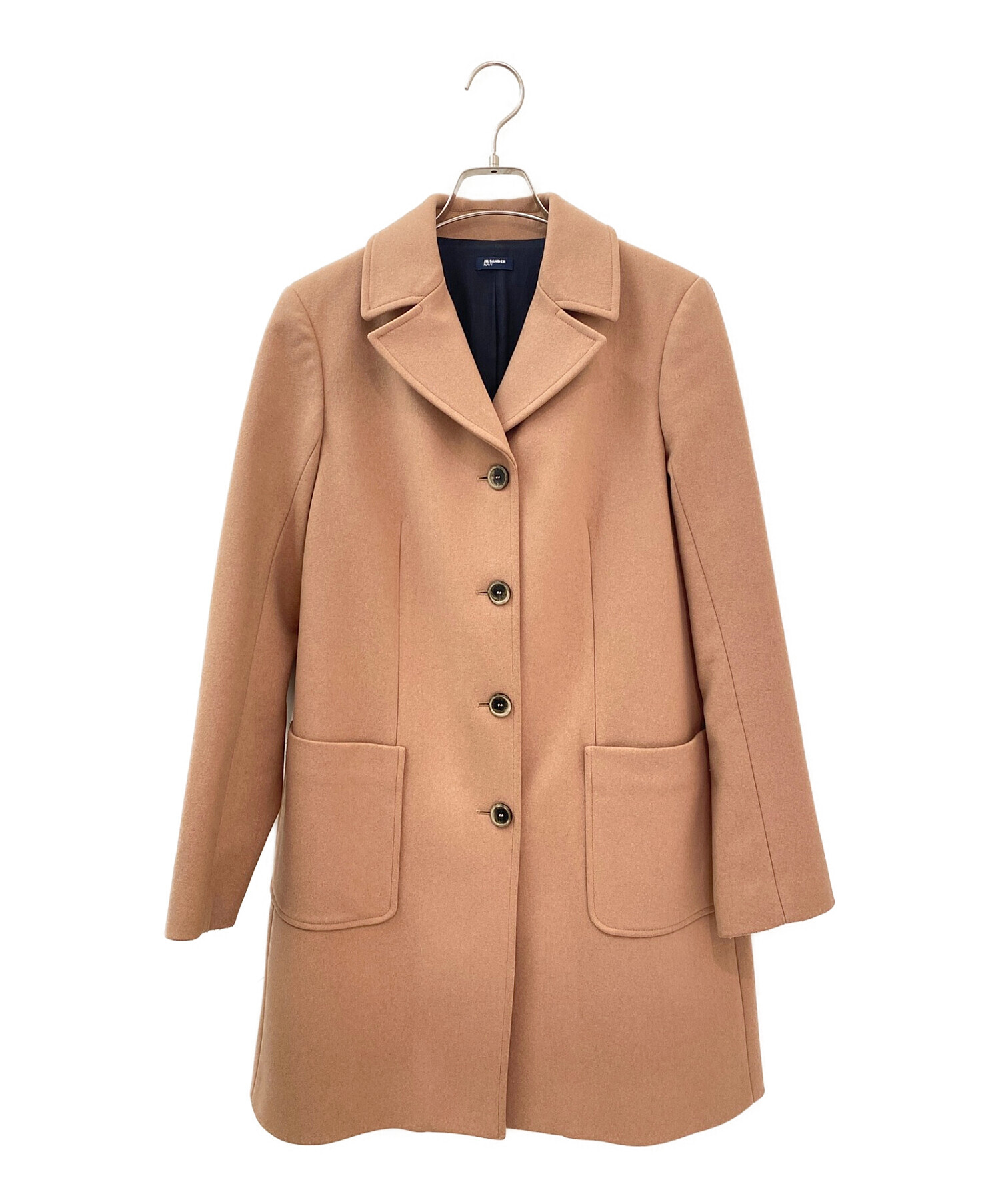 JIL SANDER NAVY (ジルサンダー ネイビー) チェスターコート ピンクベージュ サイズ:36