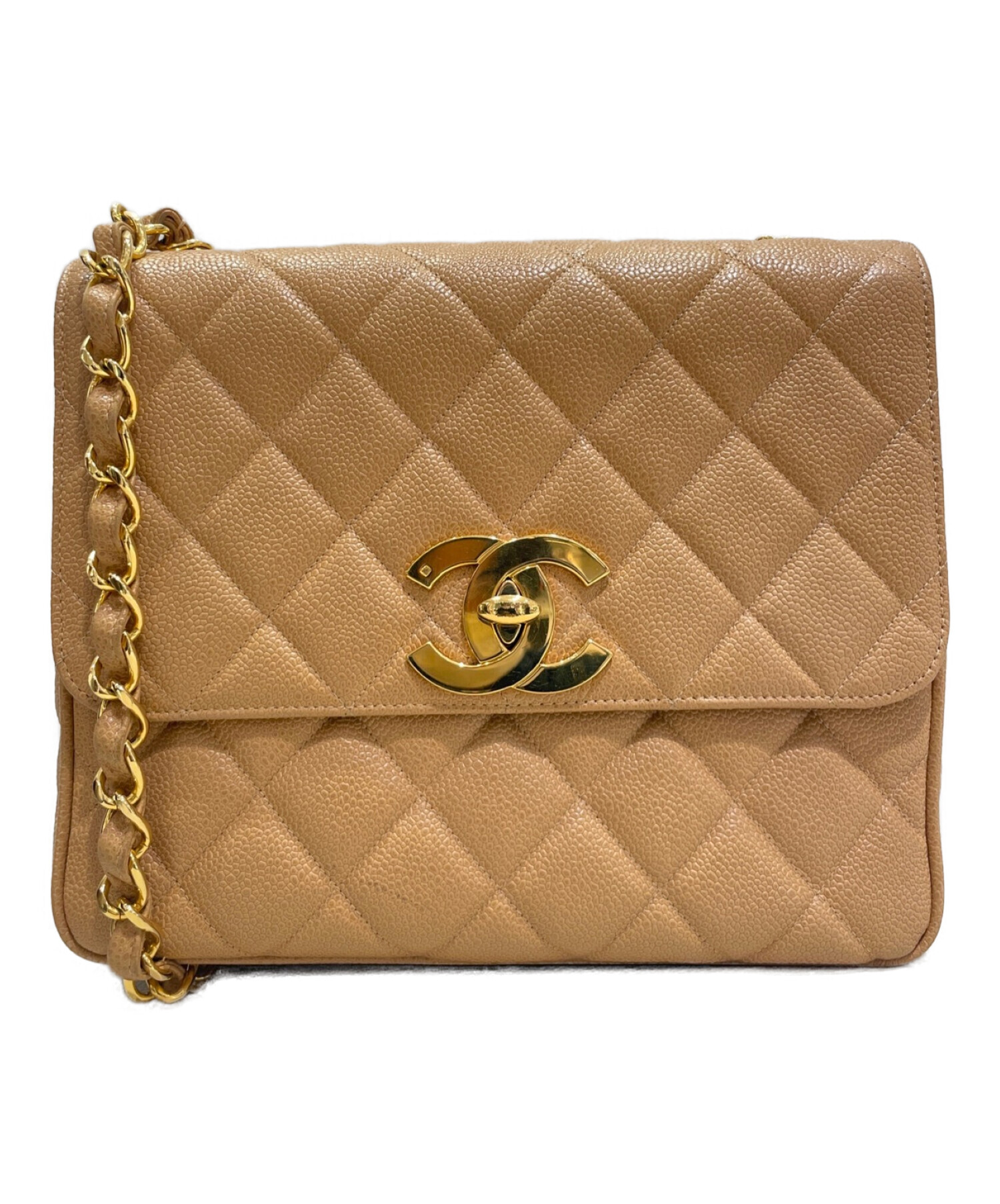 中古・古着通販】CHANEL (シャネル) スクエアマトラッセショルダー