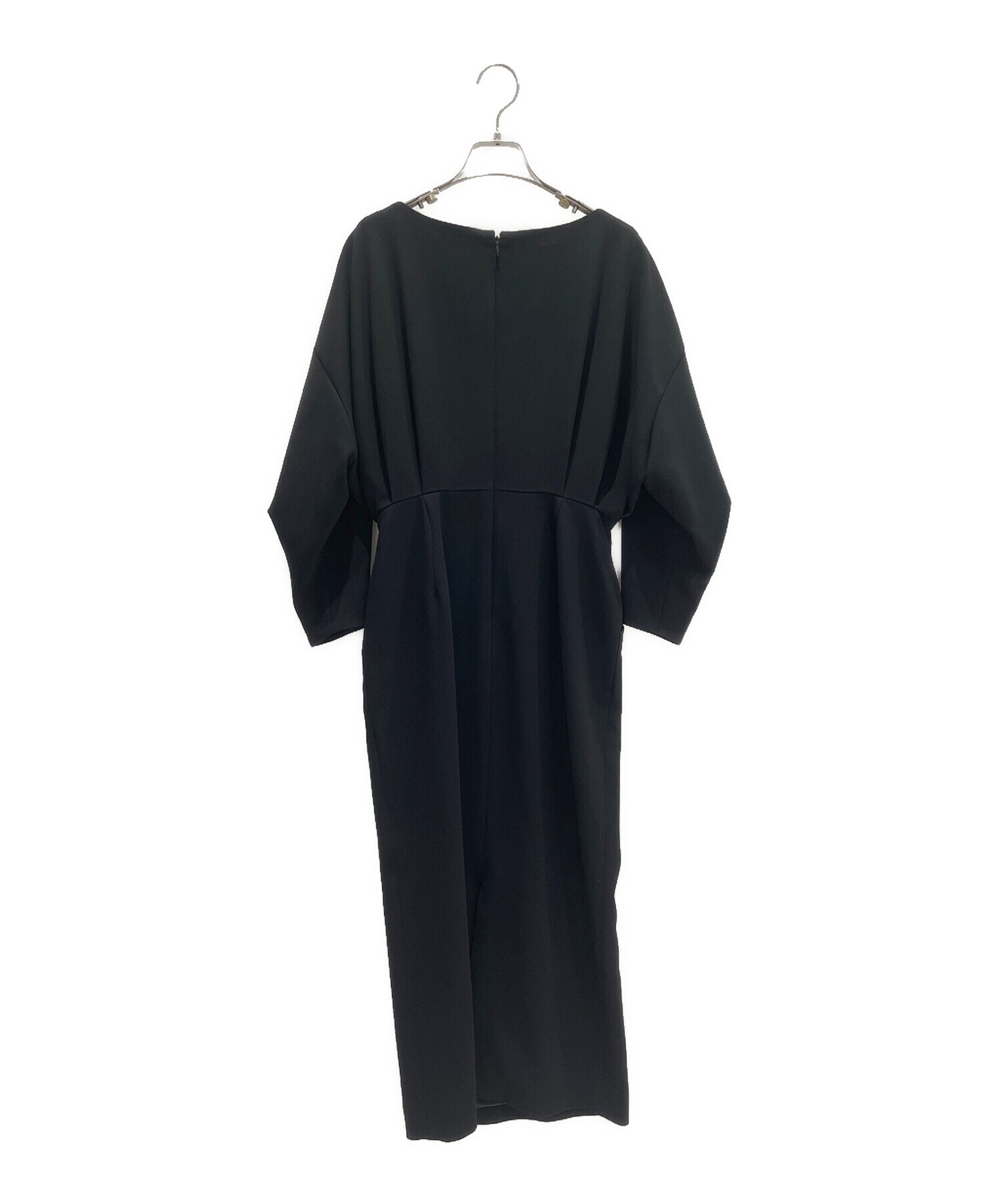 Mame Kurogouchi (マメクロゴウチ) Curved Line Neck Dress ブラック サイズ:2
