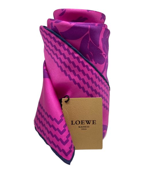 中古・古着通販】LOEWE (ロエベ) シルクスカーフ パープル｜ブランド