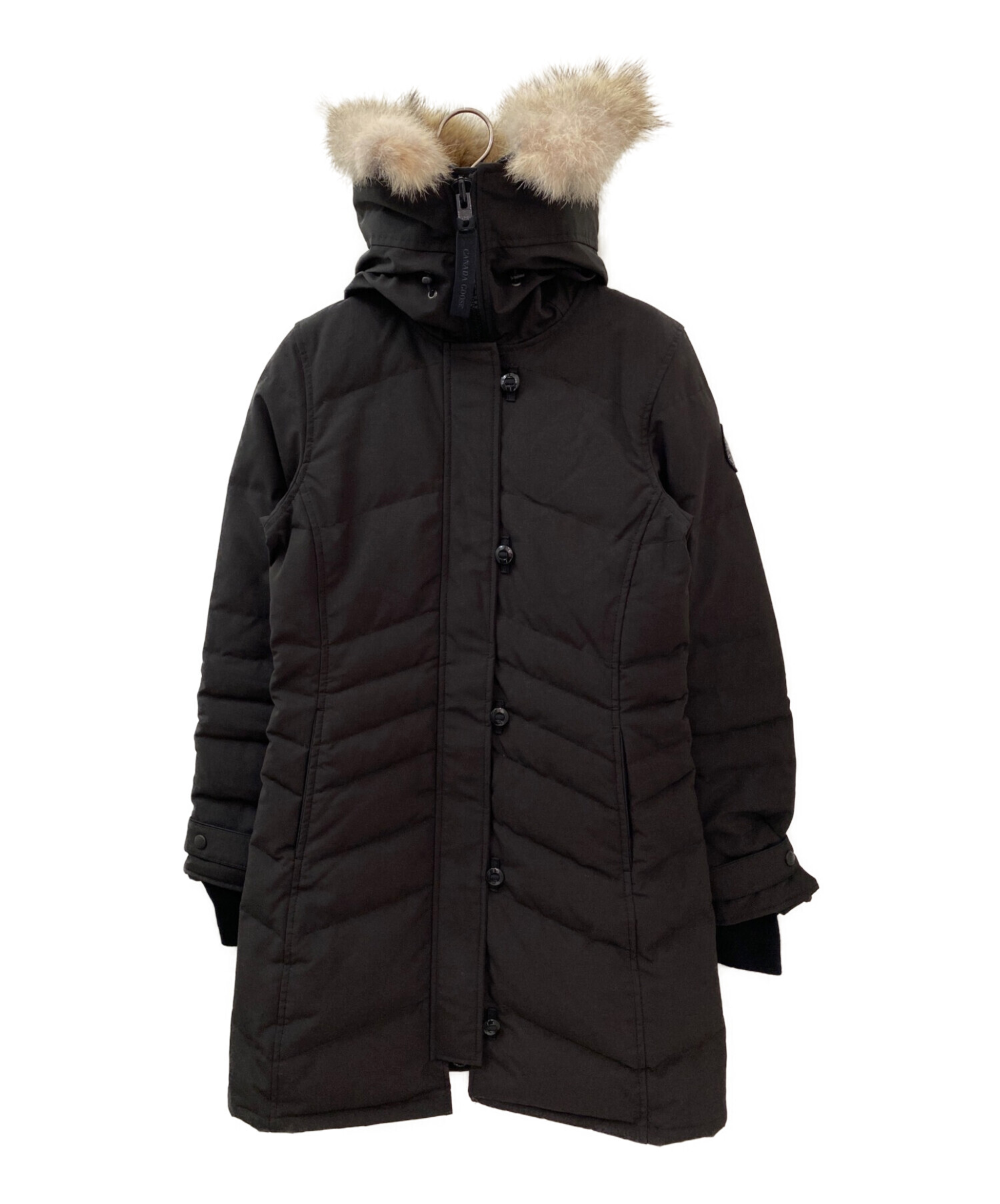 CANADA GOOSE (カナダグース) LORETTE PARKA BLACK LABEL ブラック サイズ:XS