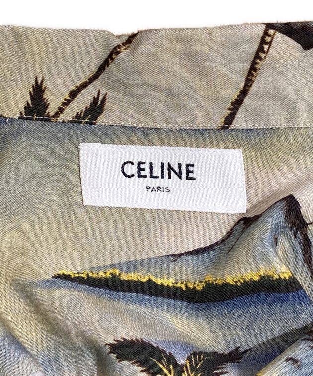 CELINE (セリーヌ) アロハシャツ グレー サイズ:37
