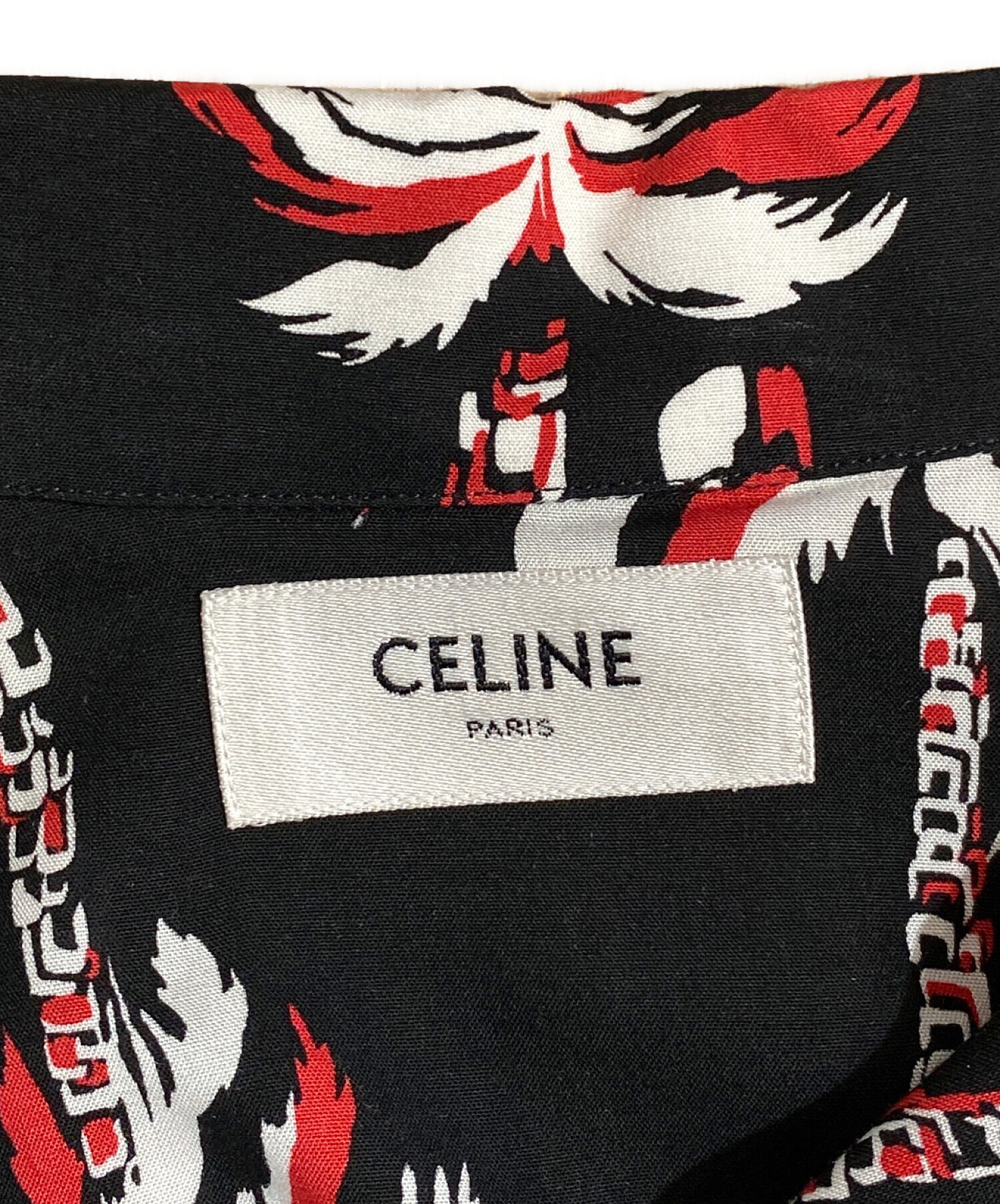 中古・古着通販】CELINE (セリーヌ) アロハシャツ ブラック サイズ:37