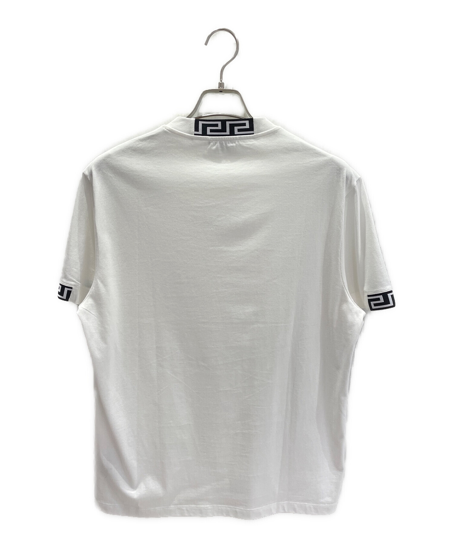 VERSACE (ヴェルサーチ) ロゴTシャツ ホワイト サイズ:S