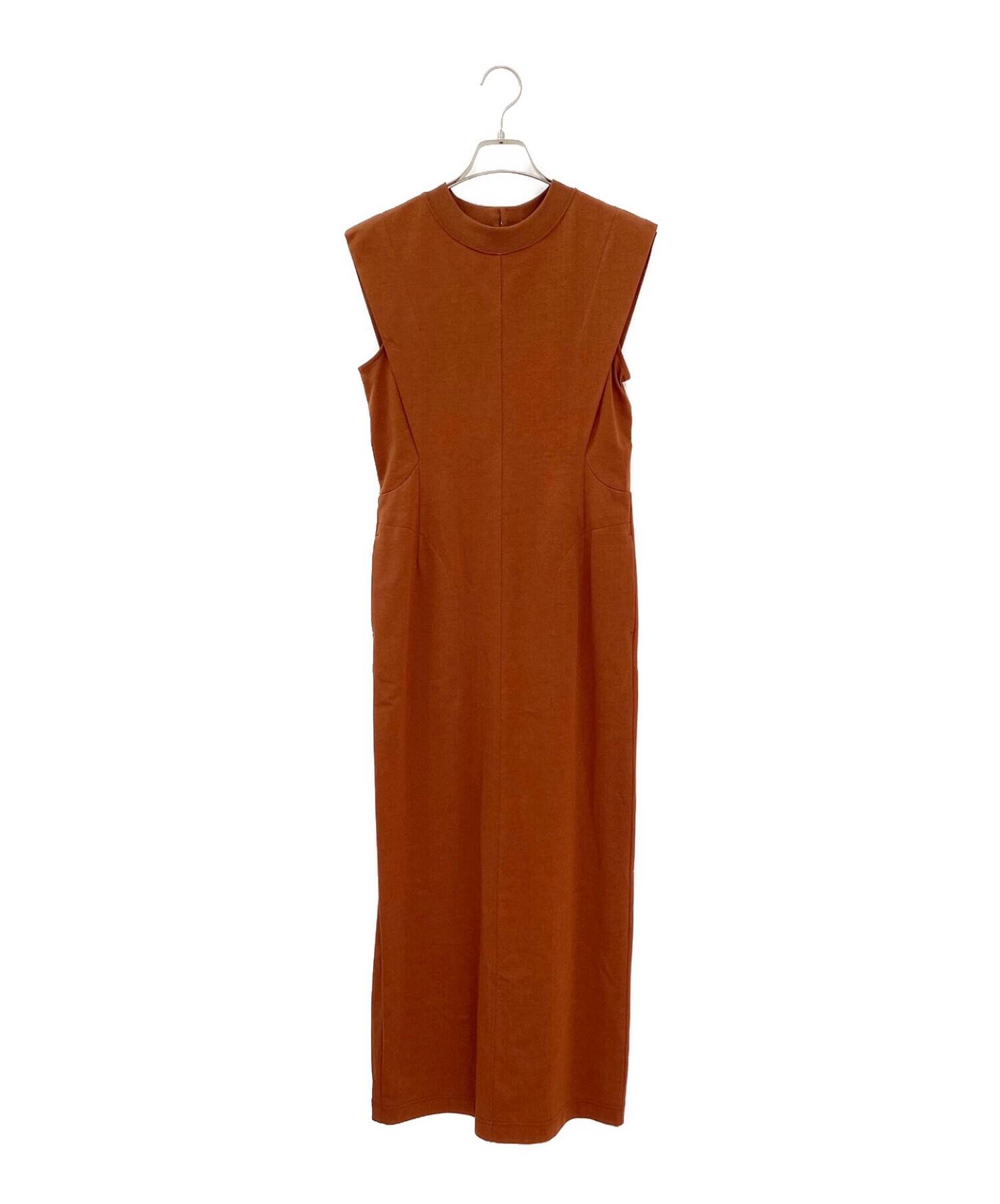 Mame Kurogouchi (マメクロゴウチ) Cotton Jersey Sleeveless Dress ブラウン サイズ:1 未使用品