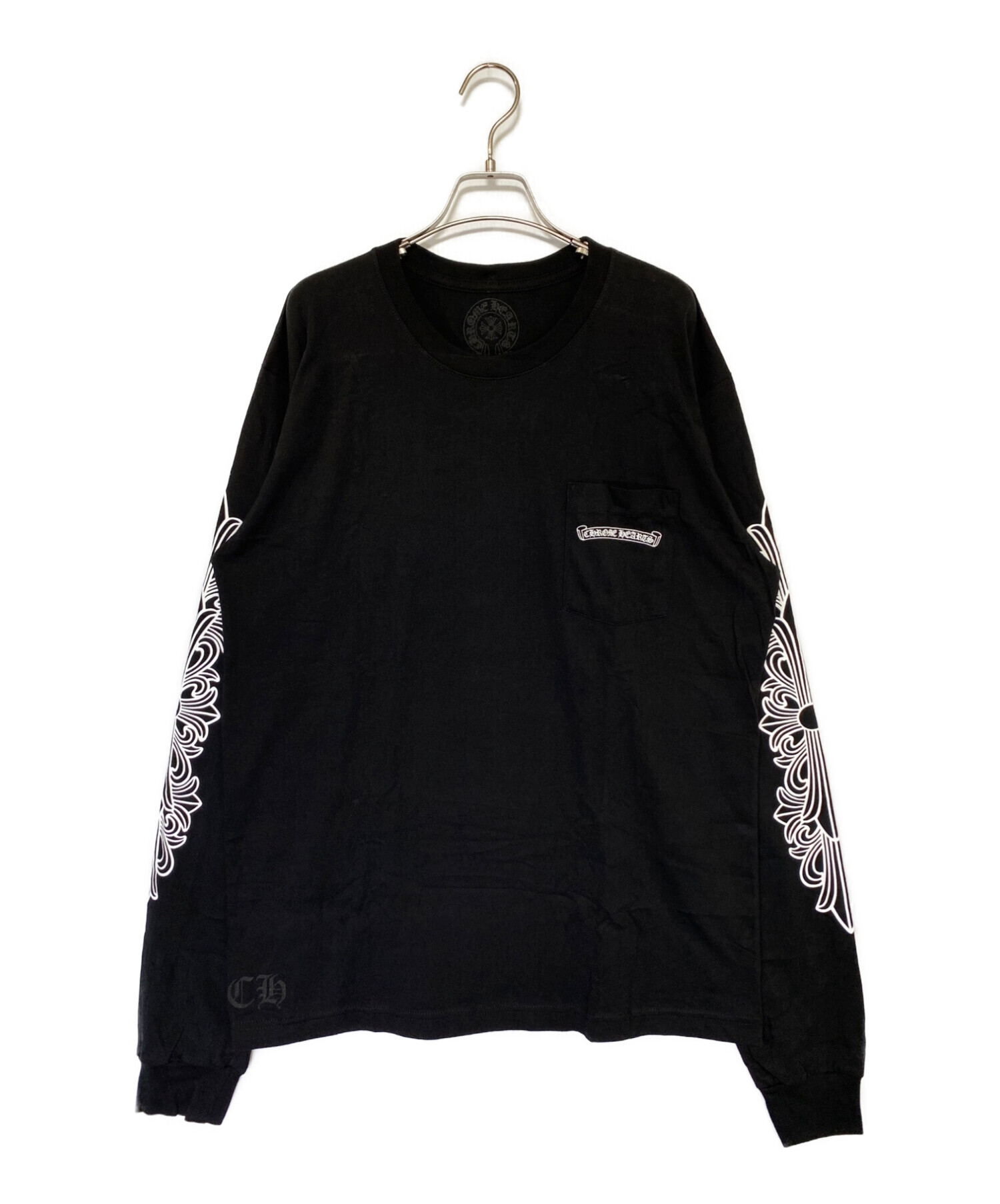 商品の状態クロムハーツ ロンT 長袖シャツ 未使用品 XL 黒×白 - T 