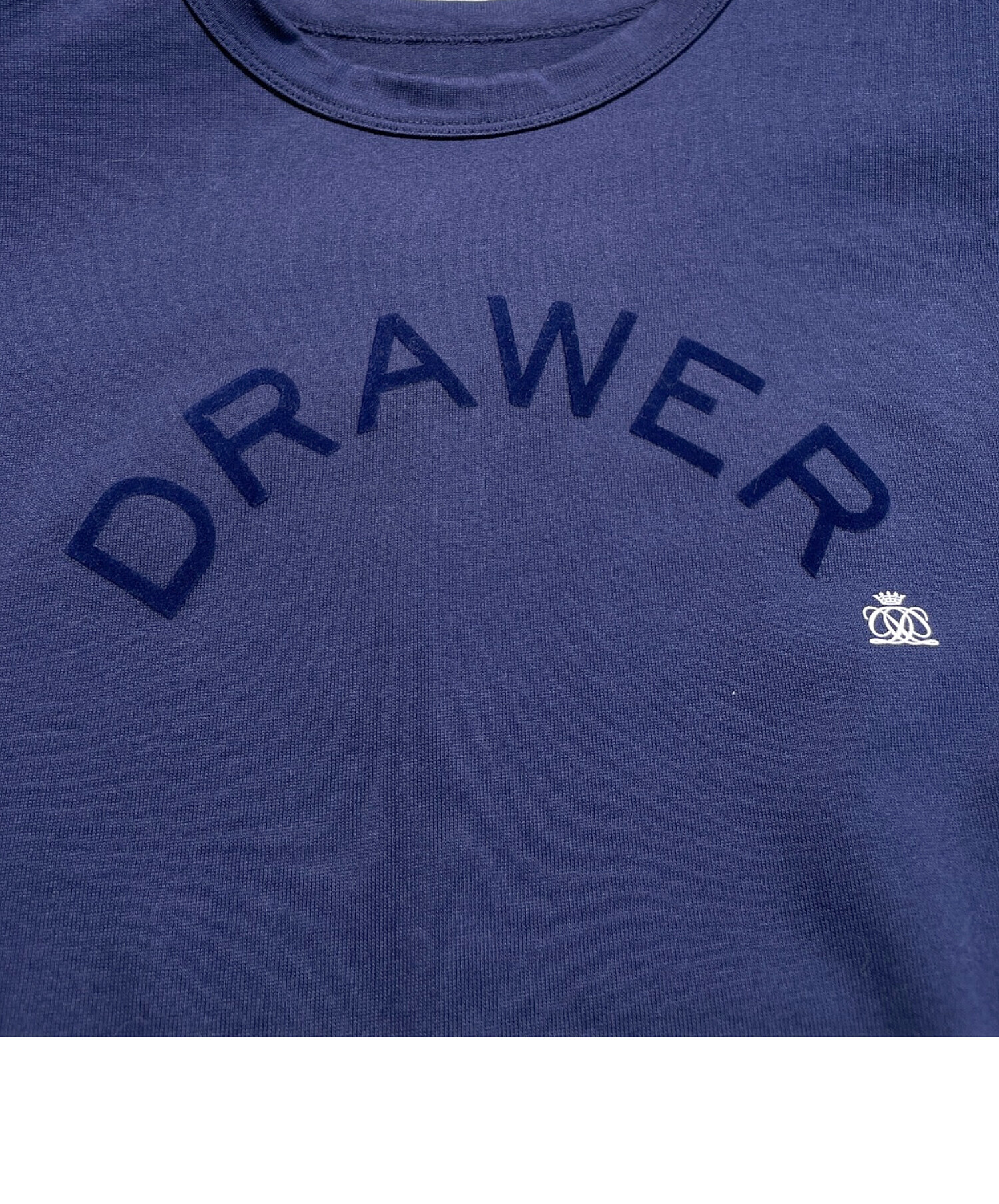 DRAWER (ドゥロワー) アーチロゴTシャツ ネイビー サイズ:２