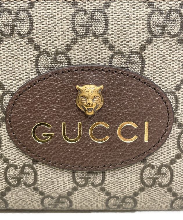 GUCCI (グッチ) ネオヴィンテージGGスプリームジップアラウンドウォレット