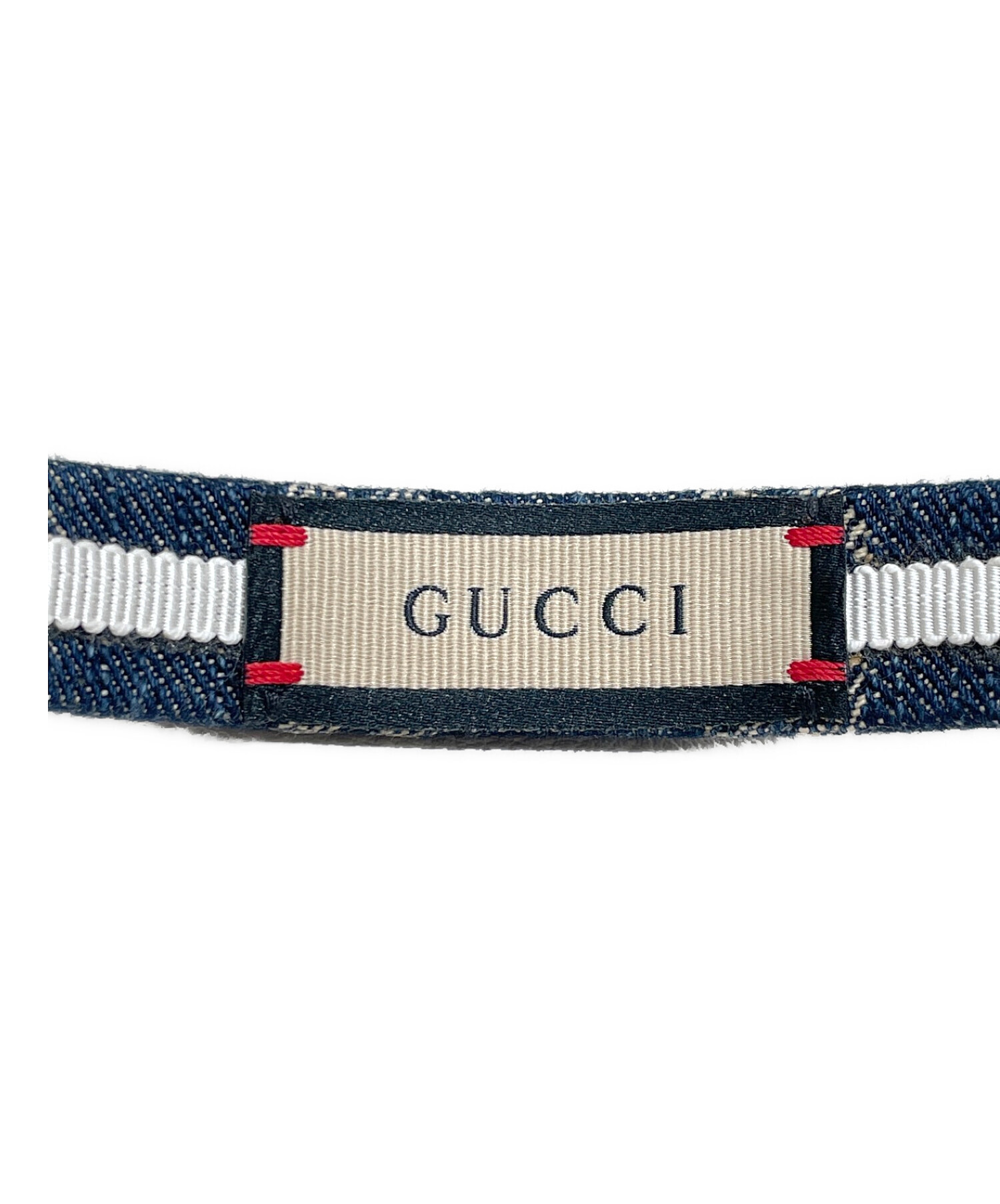 中古・古着通販】GUCCI (グッチ) GGロゴカチューシャ インディゴ