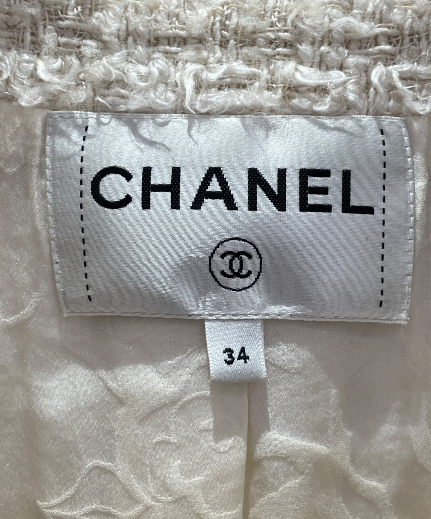 中古・古着通販】CHANEL (シャネル) パールツイードジャケット