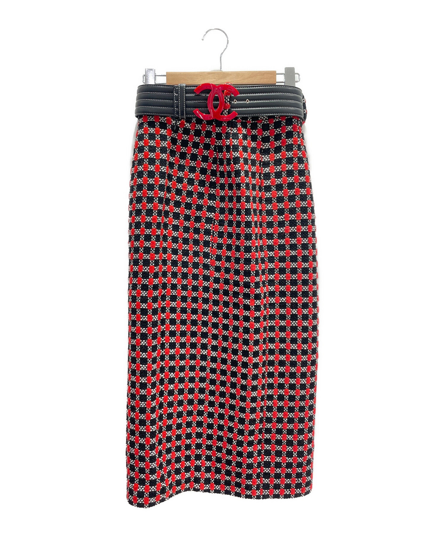 CHANEL ツイードスカート サイズ36平置きサイズ