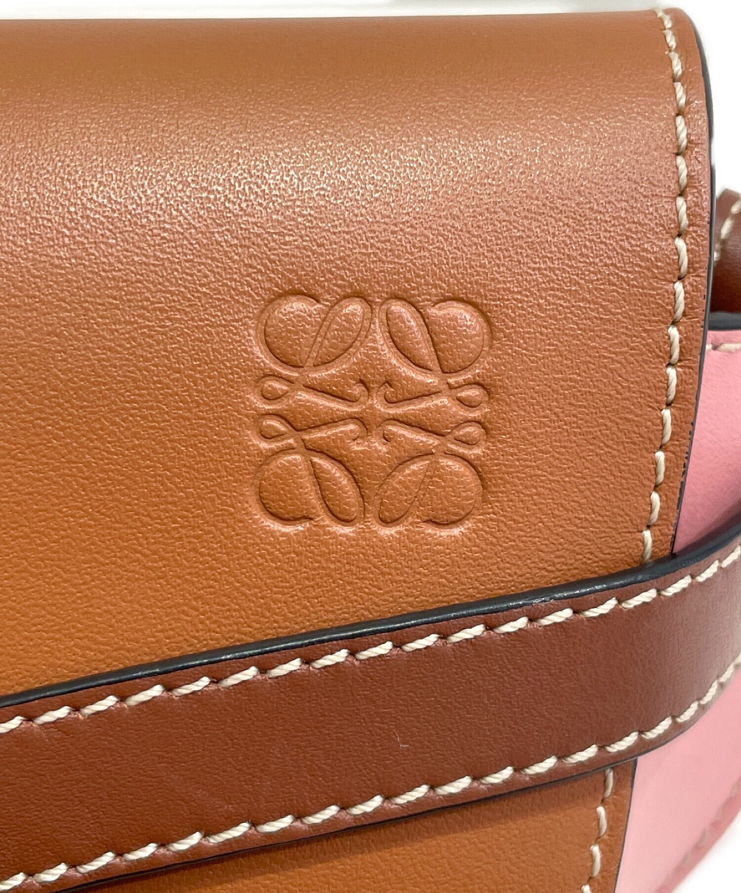 中古・古着通販】LOEWE (ロエベ) ゲートデュアルバッグミニ タン