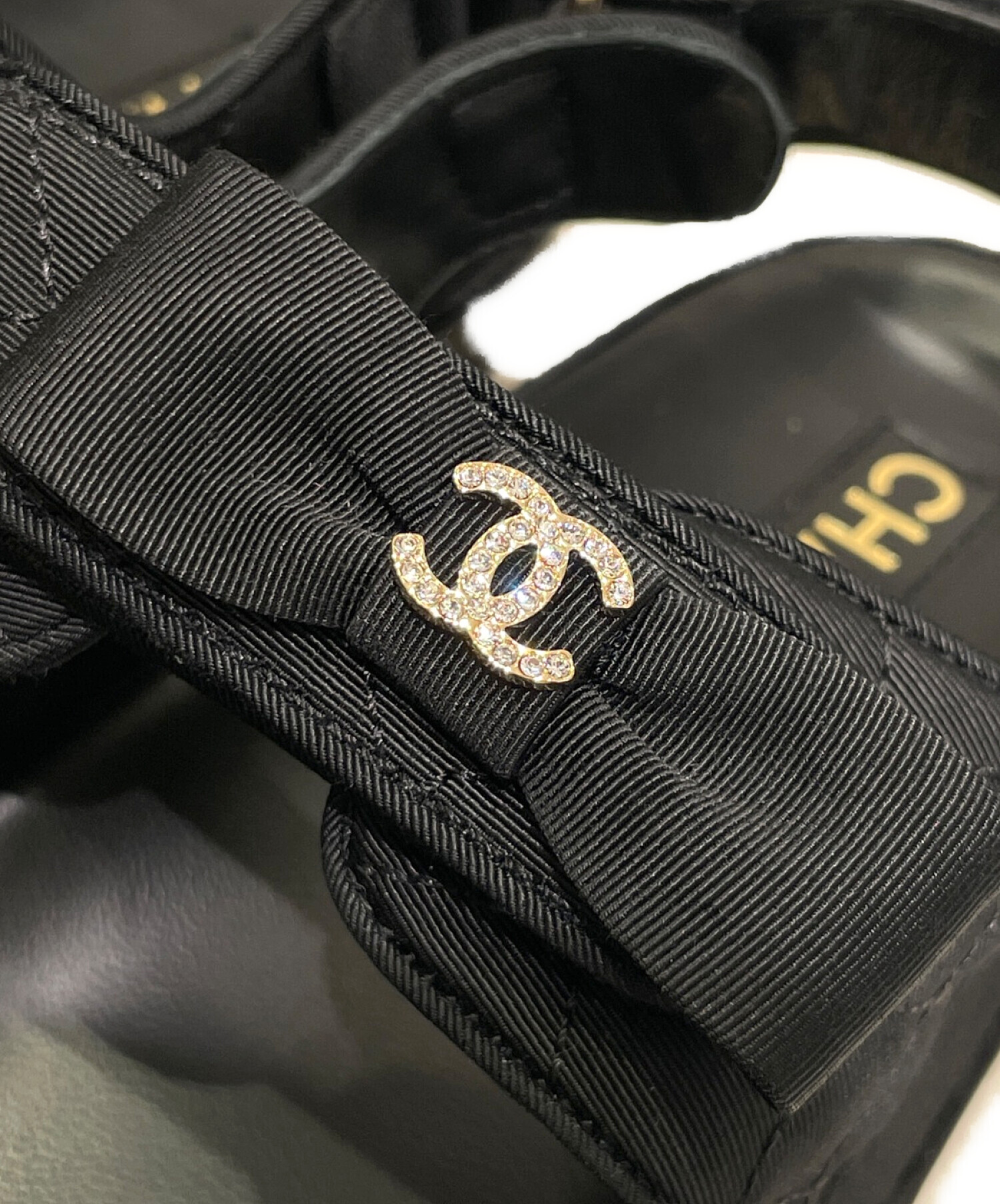 中古・古着通販】CHANEL (シャネル) スポーツサンダル ブラック サイズ