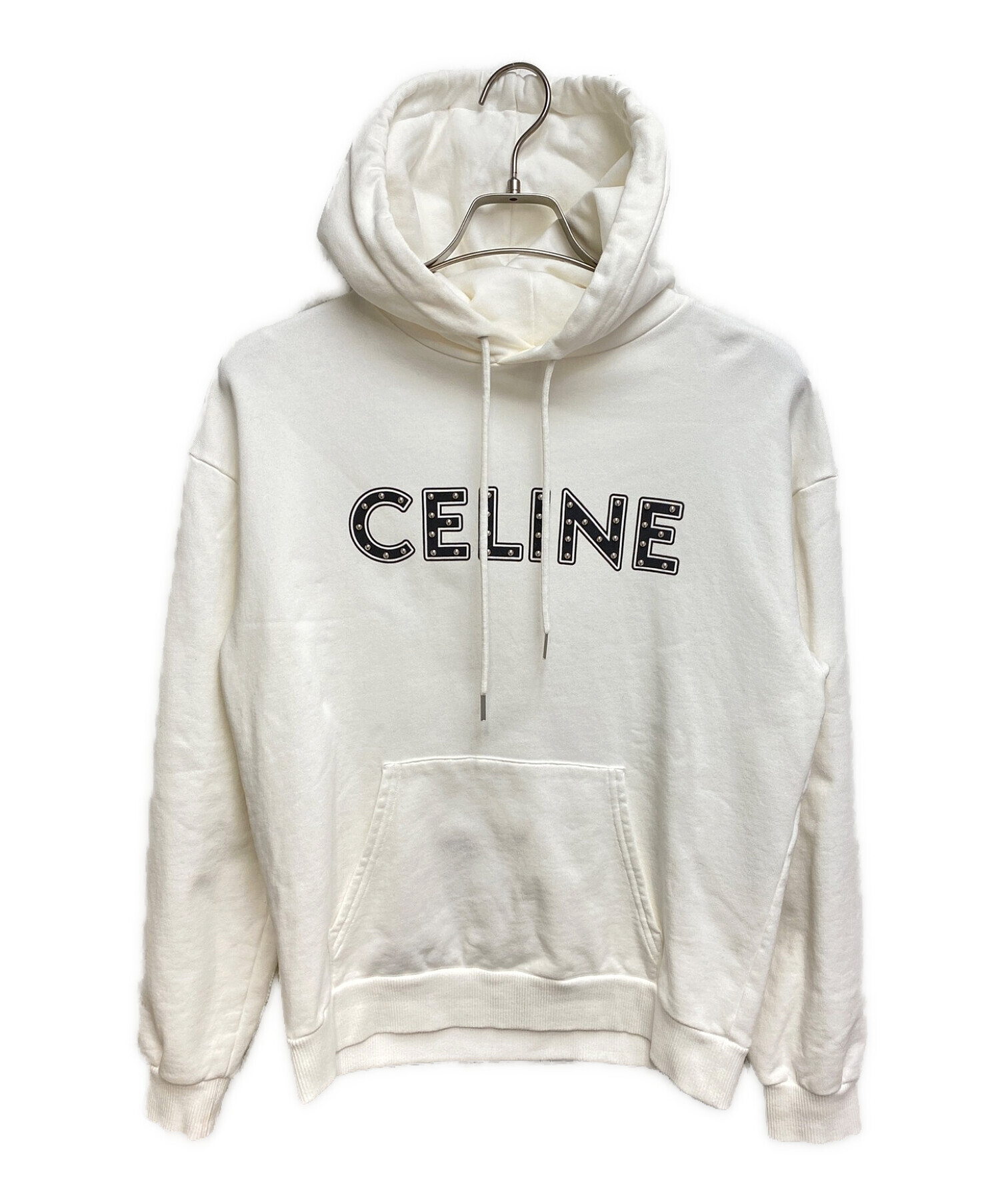 中古・古着通販】CELINE (セリーヌ) ルーズスウェットパーカー ホワイト サイズ:S｜ブランド・古着通販 トレファク公式【TREFAC  FASHION】スマホサイト