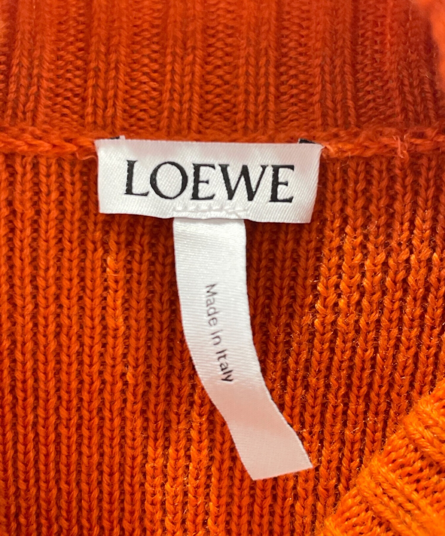 LOEWE (ロエベ) タートルネックニット オレンジ サイズ:M