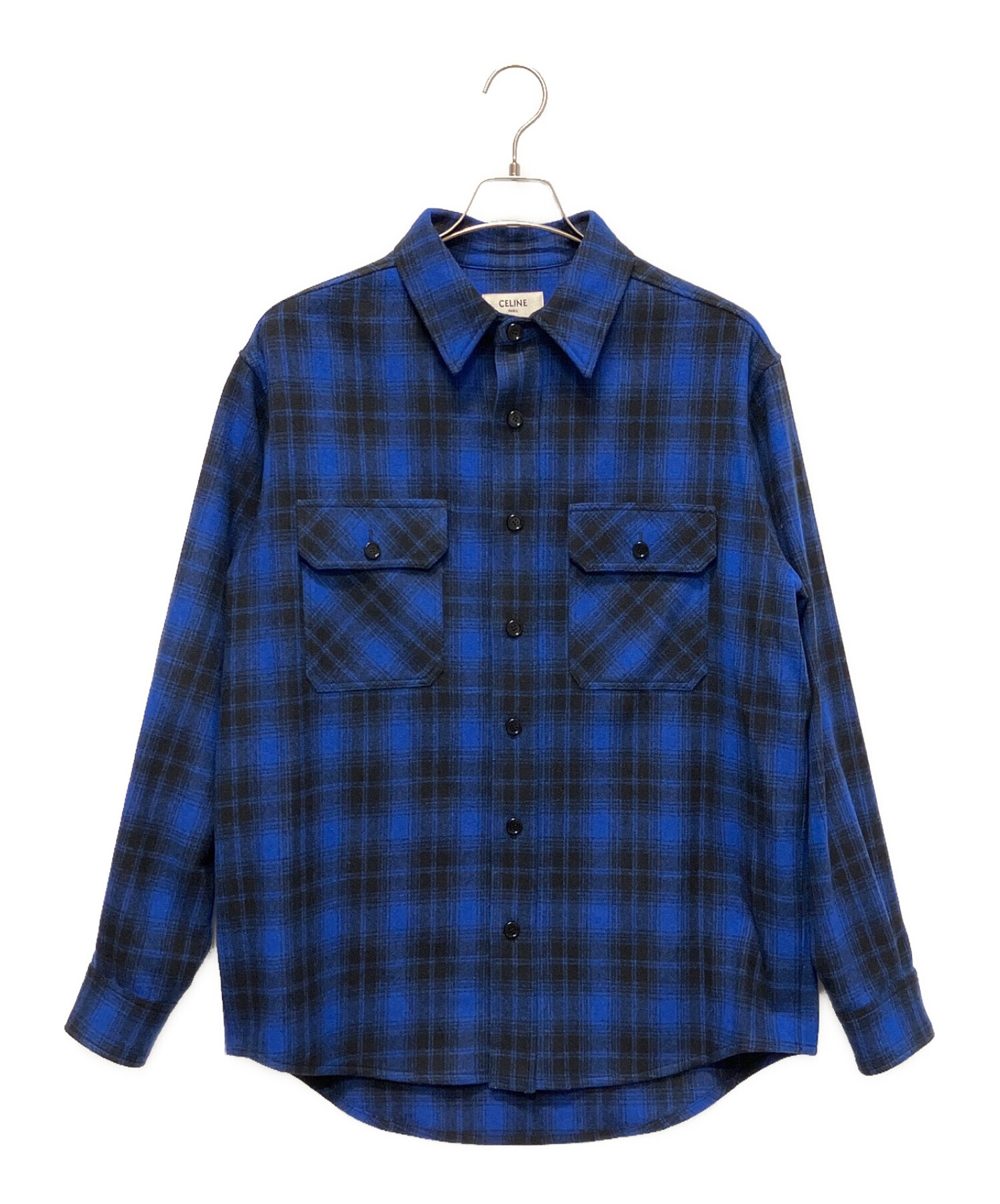 シャツ CELINE (セリーヌ) ルーズシャツ ブルー サイズ:37トップス