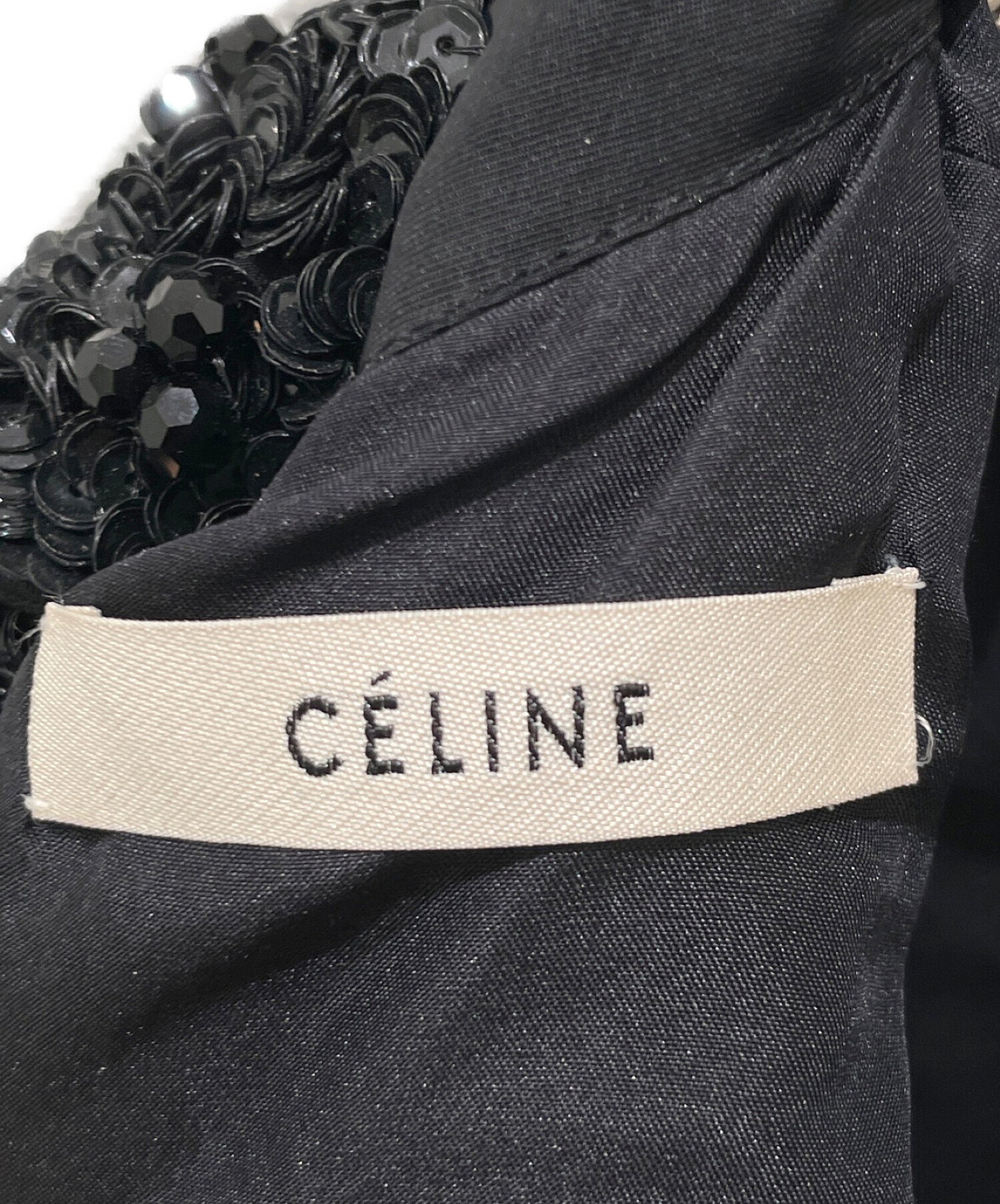 中古・古着通販】CELINE (セリーヌ) スパンコール2WAYブラウス 