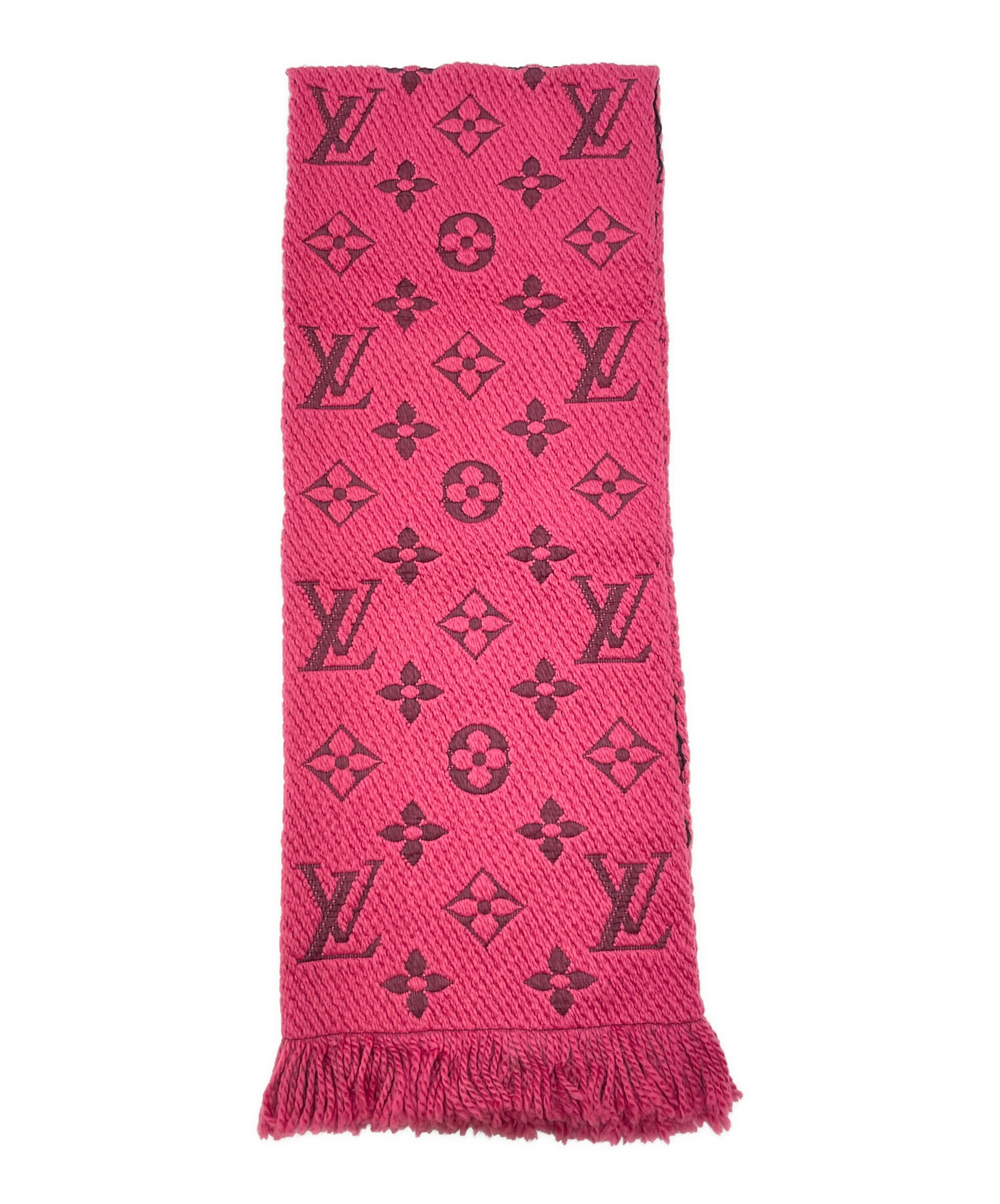 LOUIS VUITTON (ルイ ヴィトン) エシャルプ・ロゴマニア マフラー ショッキングピンク