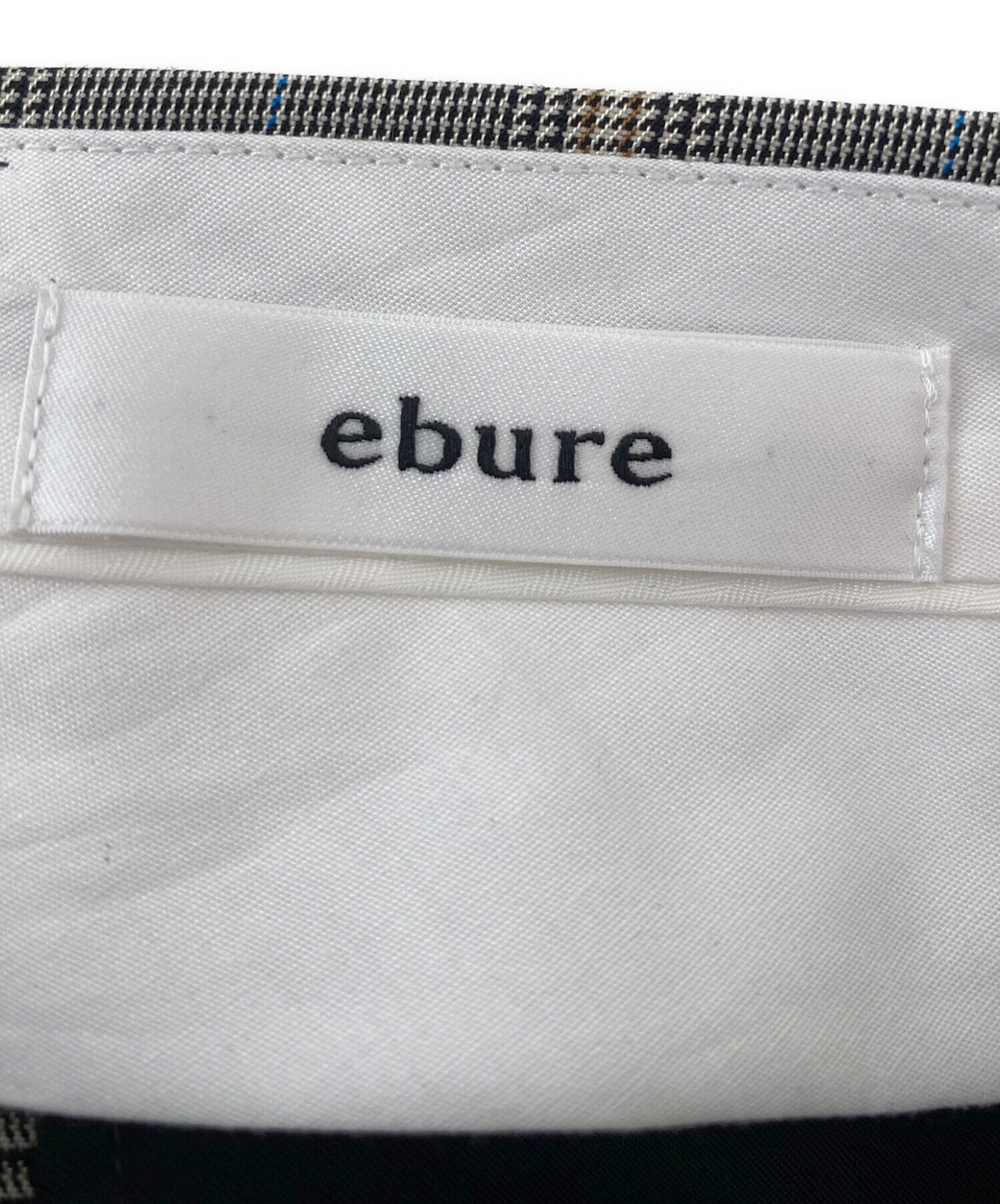 ebure (エブール) チェックパンツ グレー サイズ:36