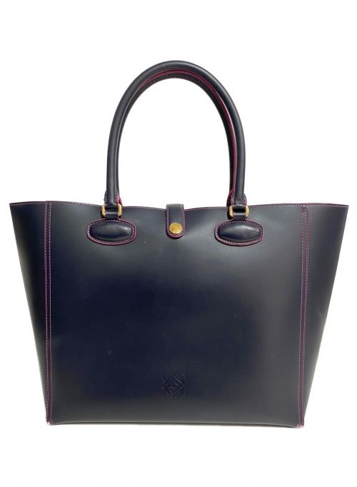 中古・古着通販】LOEWE (ロエベ) レオトートバッグ ネイビー サイズ