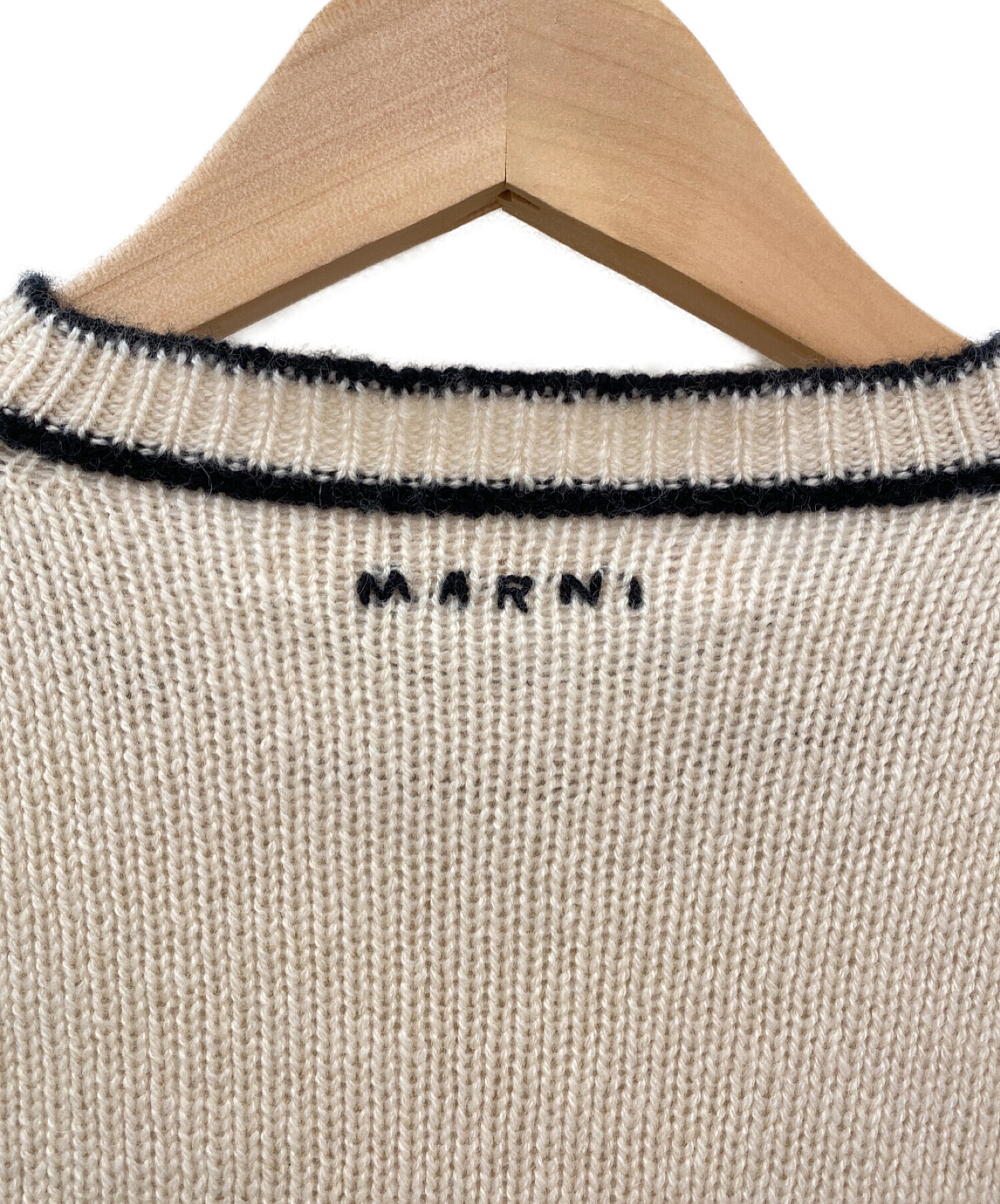 MARNI (マルニ) カシミヤステッチニット ベージュ サイズ:38