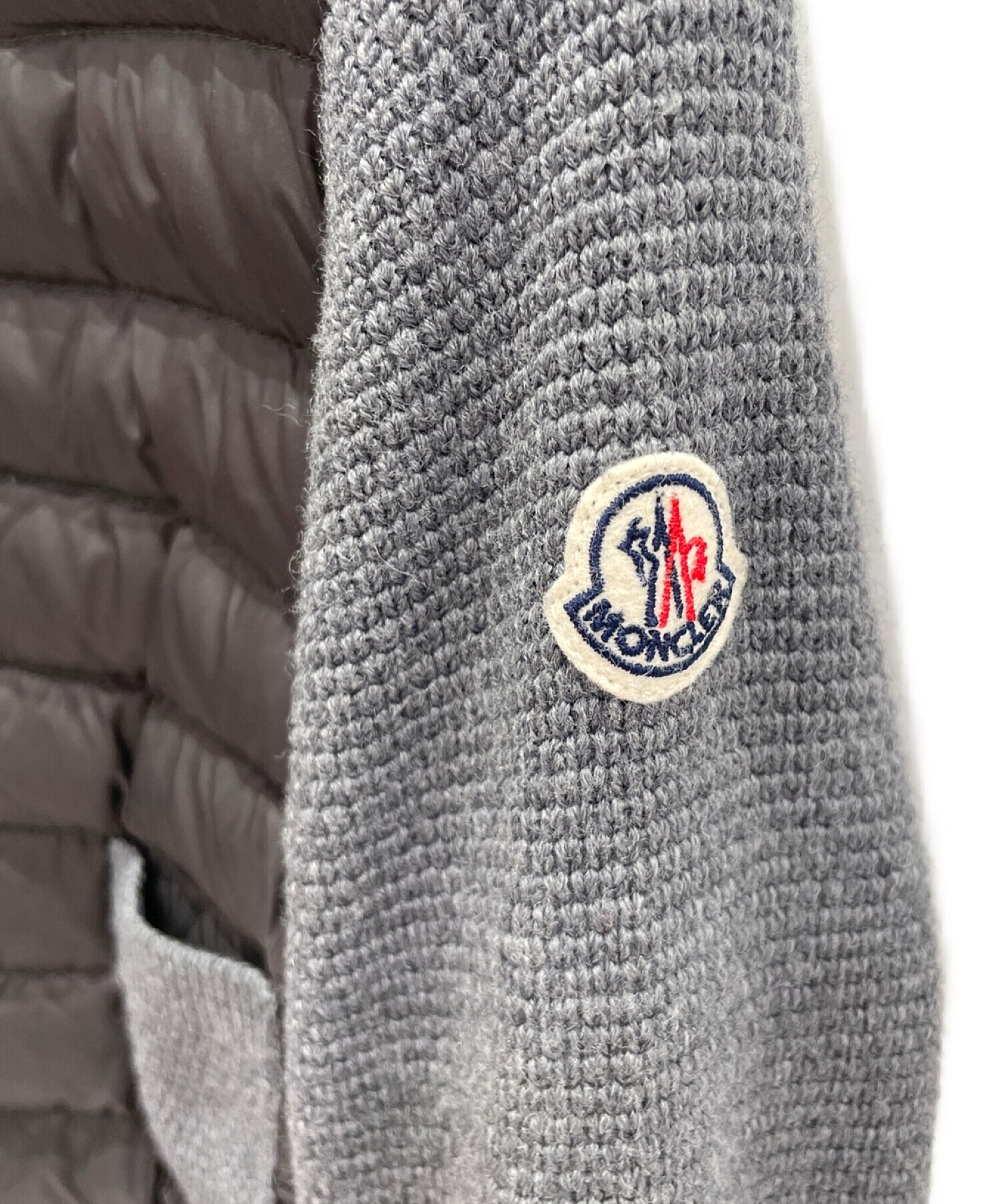 MONCLER (モンクレール) MAGLIONE TRICOT ALLA COREANA ライトグレー サイズ:XS