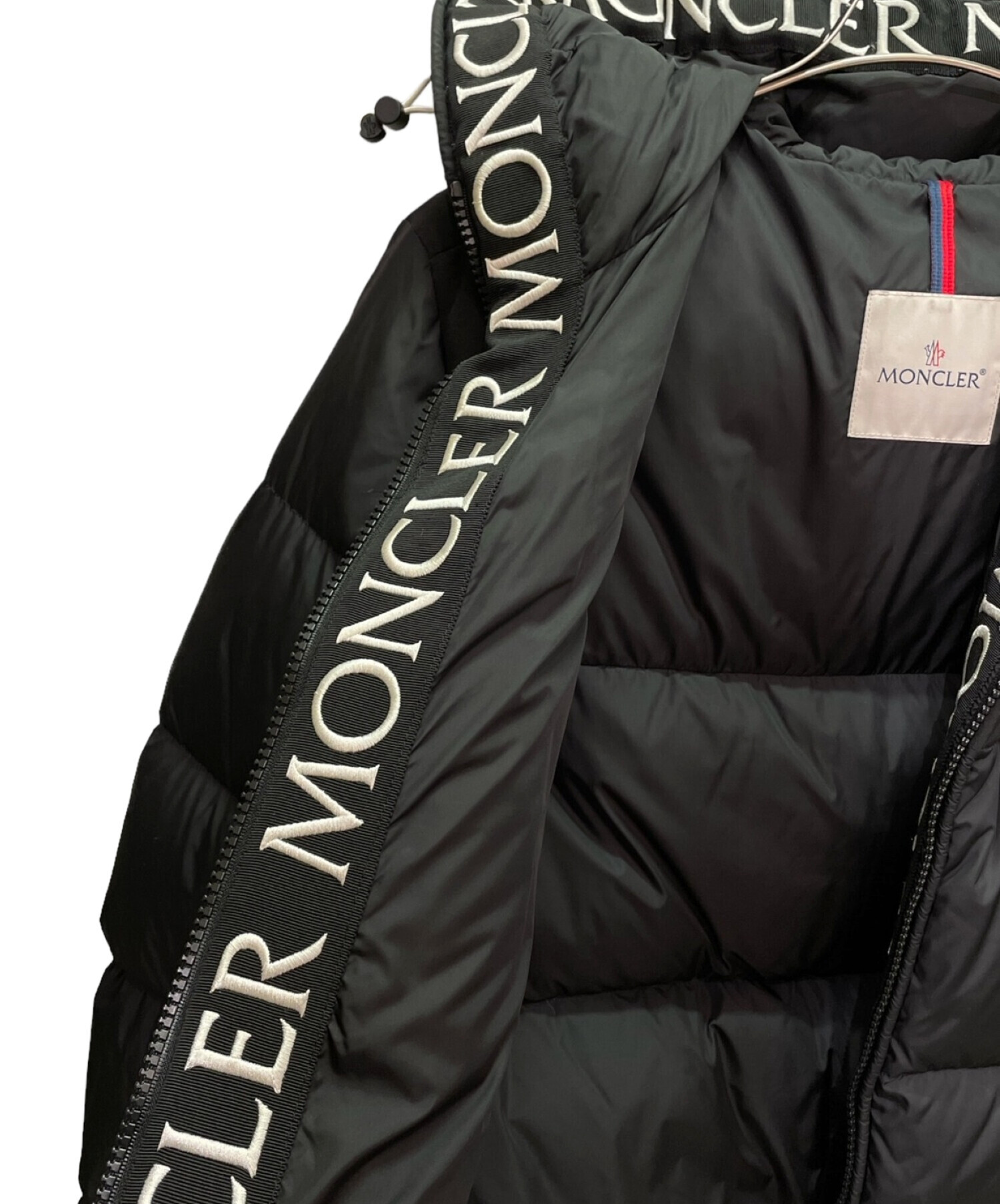 MONCLER (モンクレール) ロゴ切替ダウンジャケット MONTCLAR モンクラー ブラック サイズ:3