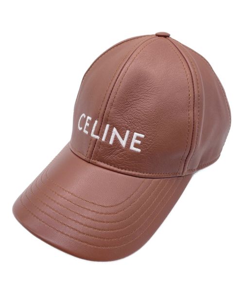 中古・古着通販】CELINE (セリーヌ) 21AW レザー6パネルキャップ