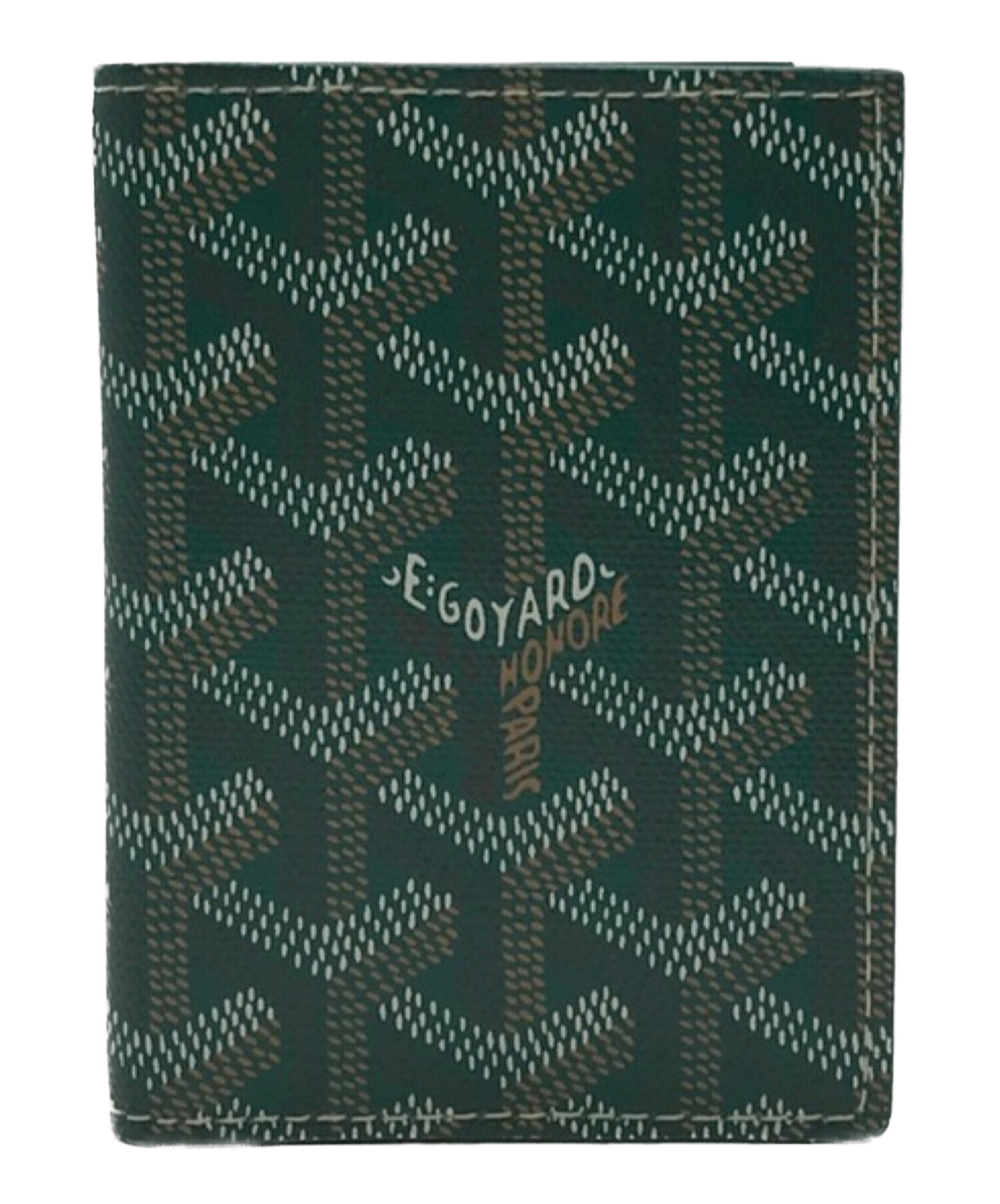 ふるさと割】 GOYARD カードケース グリーン 名刺入れ/定期入れ - news