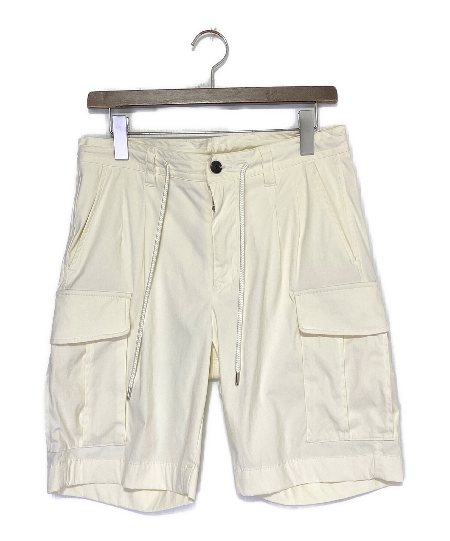 1piu1uguale3 (ウノピゥ ウノ ウグァーレ トレ) 22SS CARGO SHORTS アイボリー サイズ:M