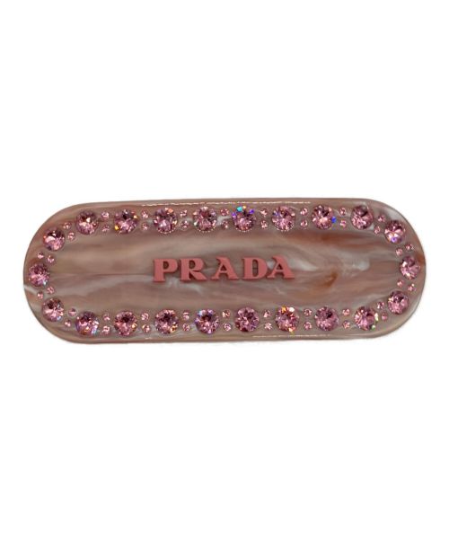 中古・古着通販】PRADA (プラダ) プレックス ヘアクリップ ピンク