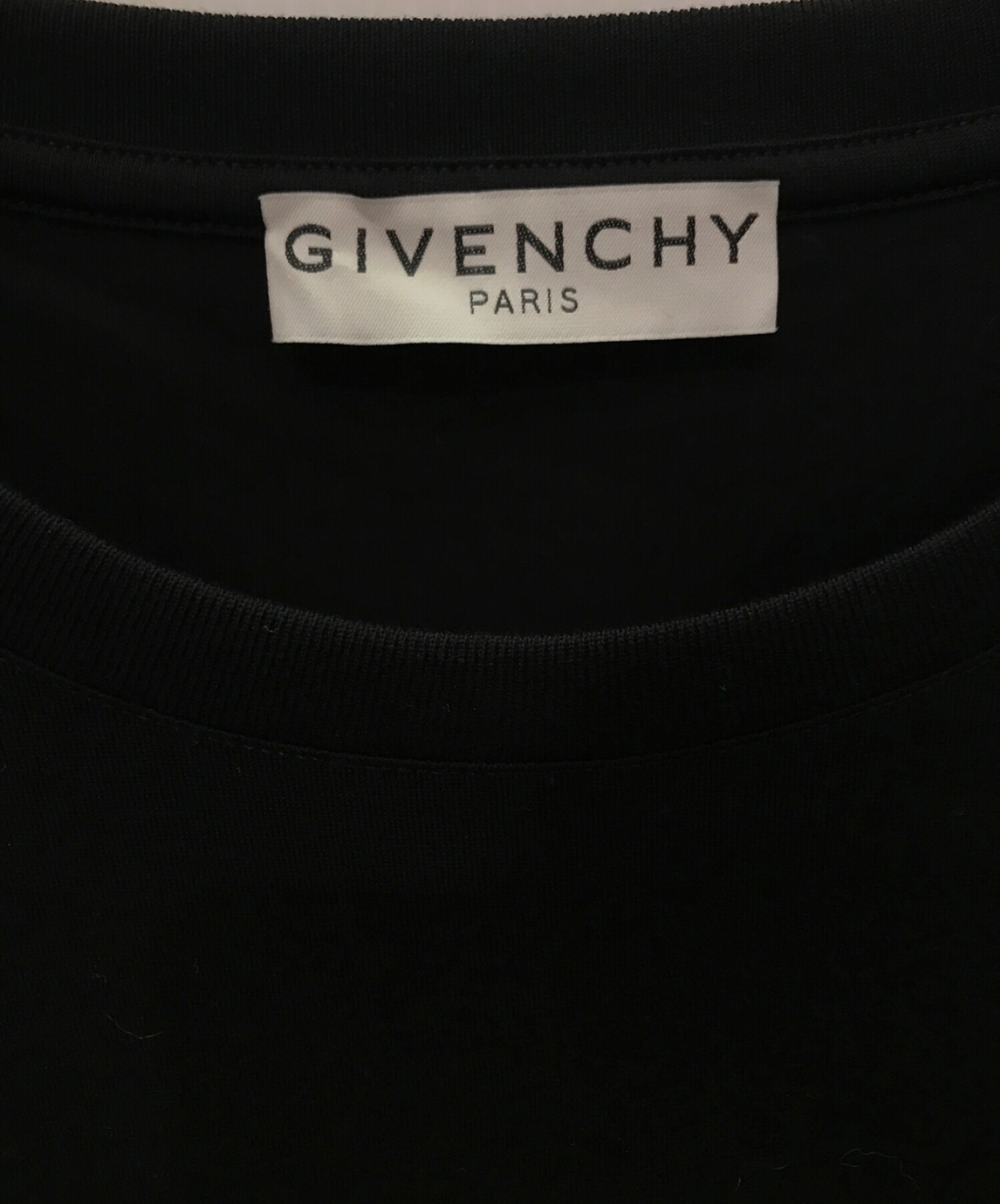 GIVENCHY (ジバンシィ) レインボーシグネチャーロゴTシャツ ブラック サイズ:S