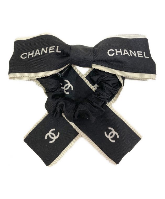 中古・古着通販】CHANEL (シャネル) ロゴリボンシュシュ ブラック｜ブランド・古着通販 トレファク公式【TREFAC FASHION】スマホサイト