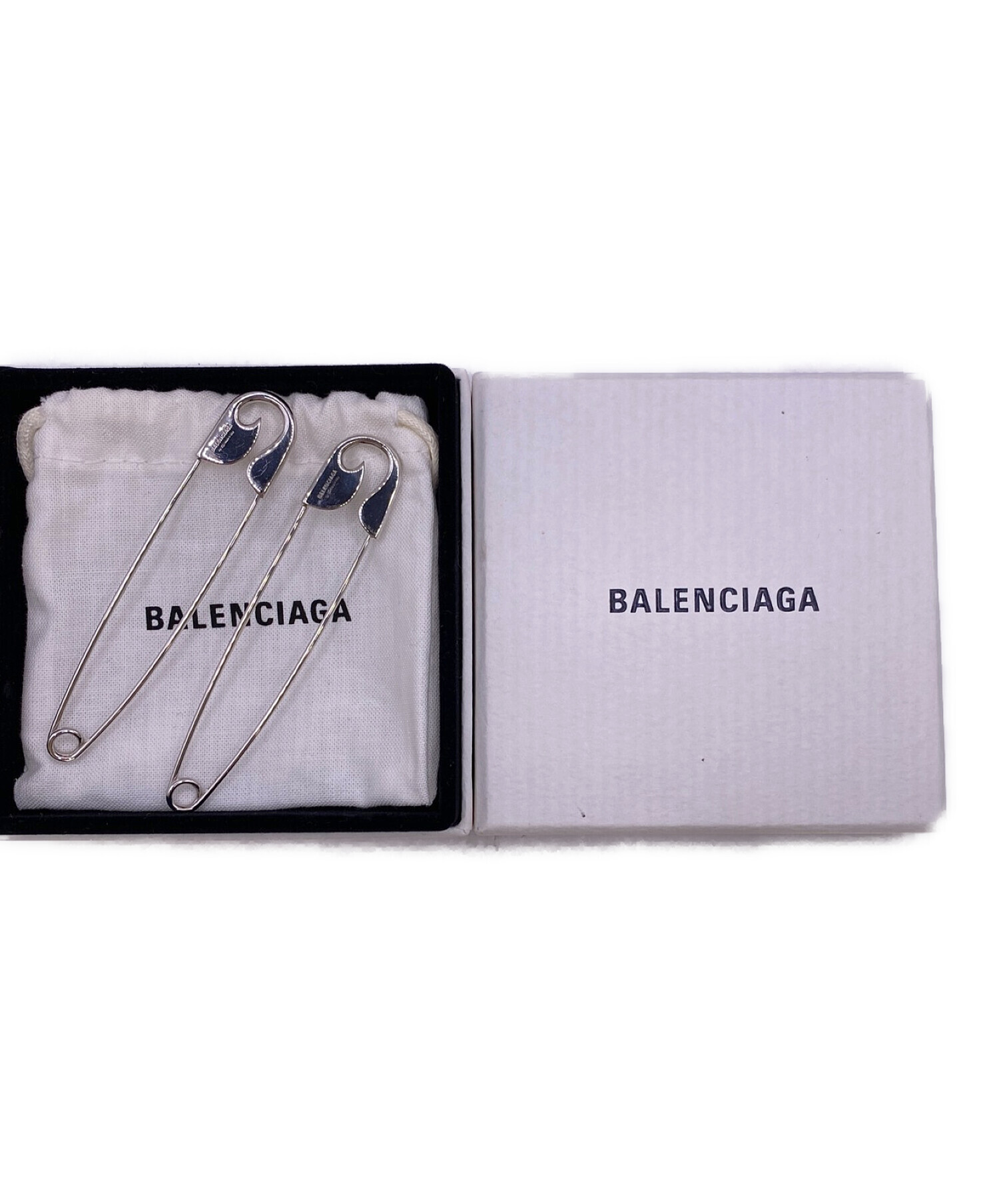 BALENCIAGA (バレンシアガ) セーフティピンピアス シルバー