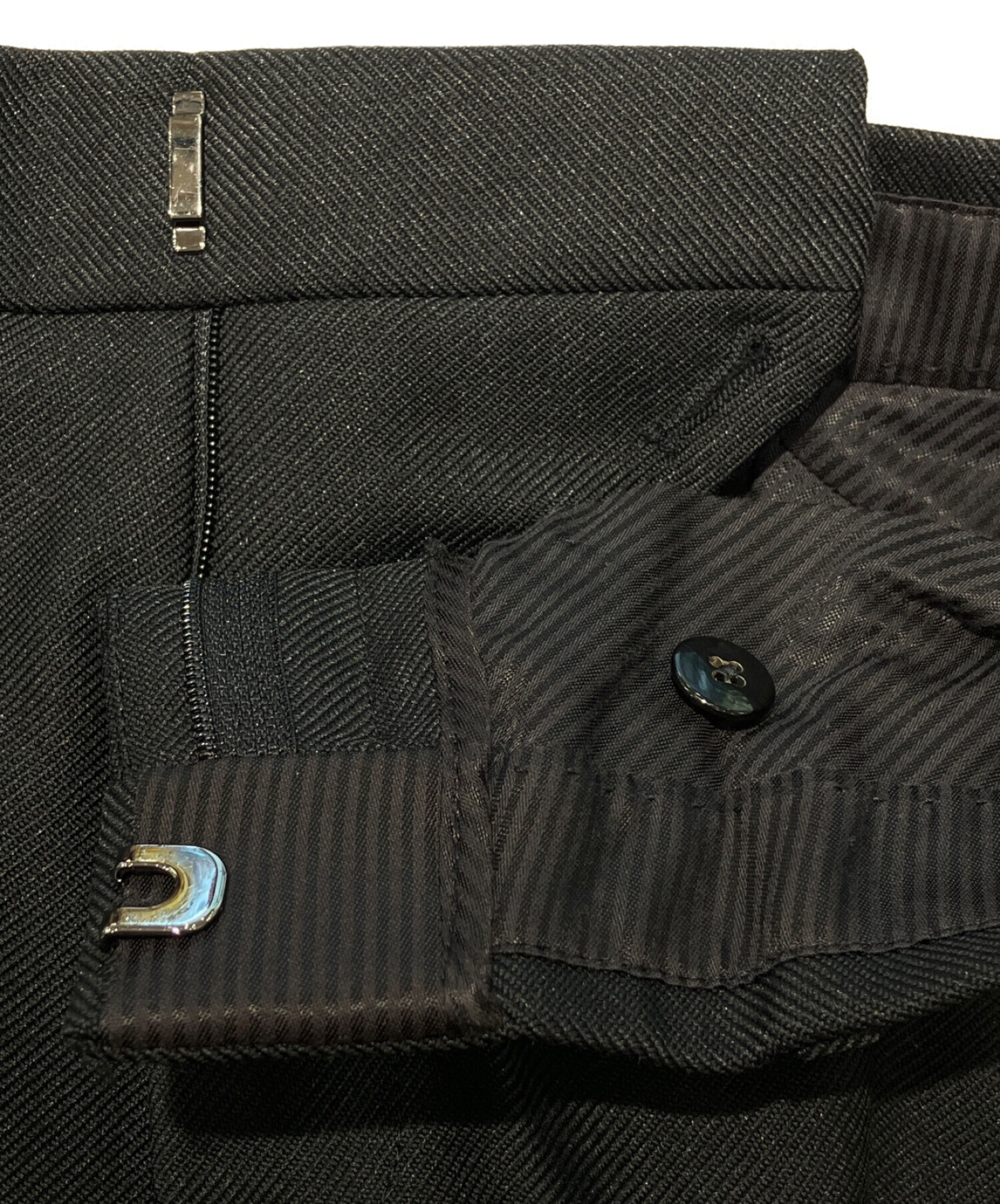 TOM FORD (トムフォード) Active Shetland Trousers ブラック サイズ:7-46