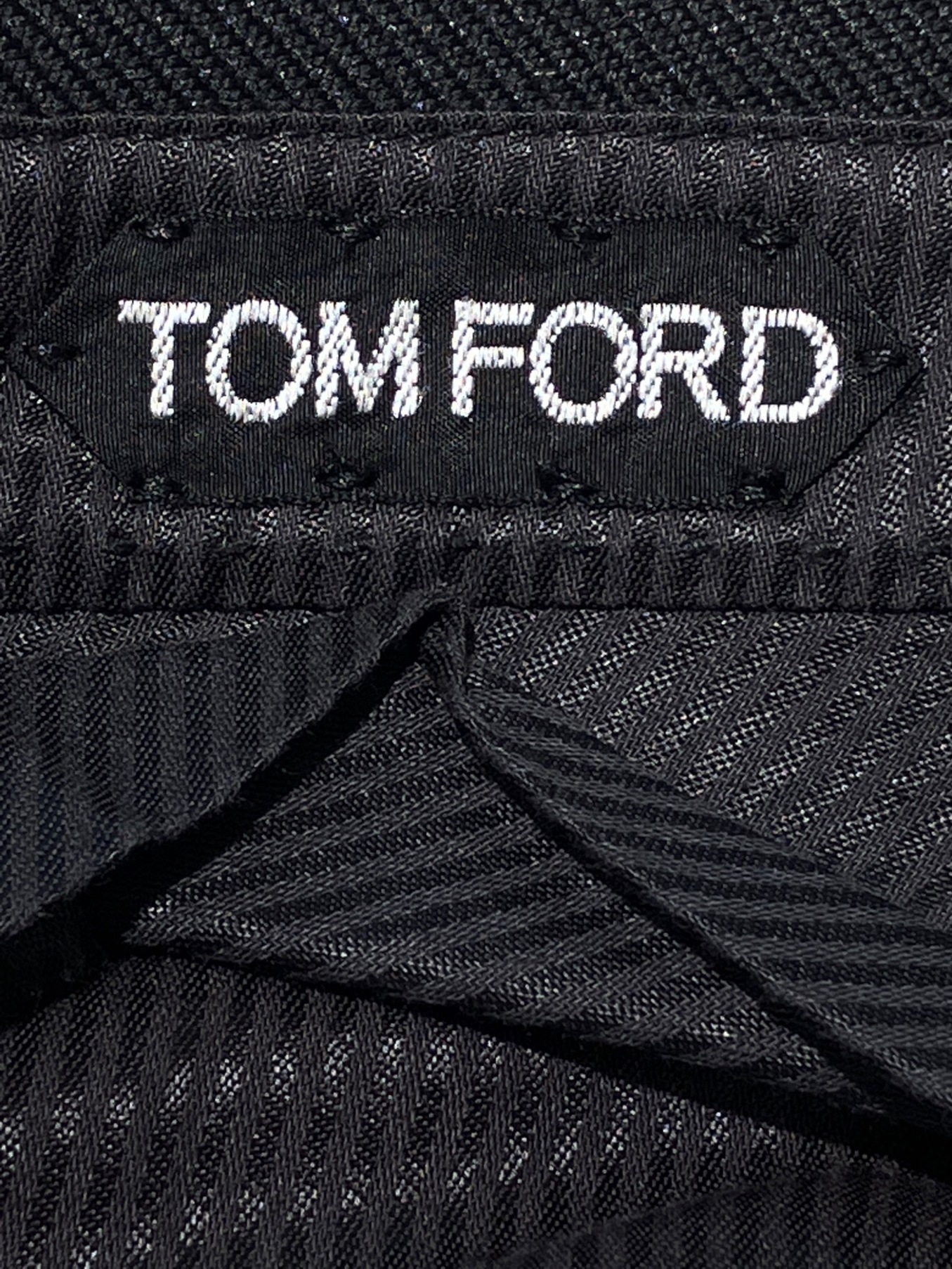 TOM FORD (トムフォード) Active Shetland Trousers ブラック サイズ:7-46