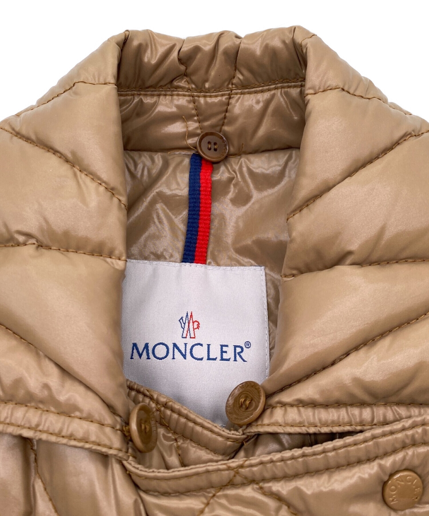 MONCLER (モンクレール) MILBROOK(ミルブルック)/ハーフダウンコート ベージュ サイズ:1