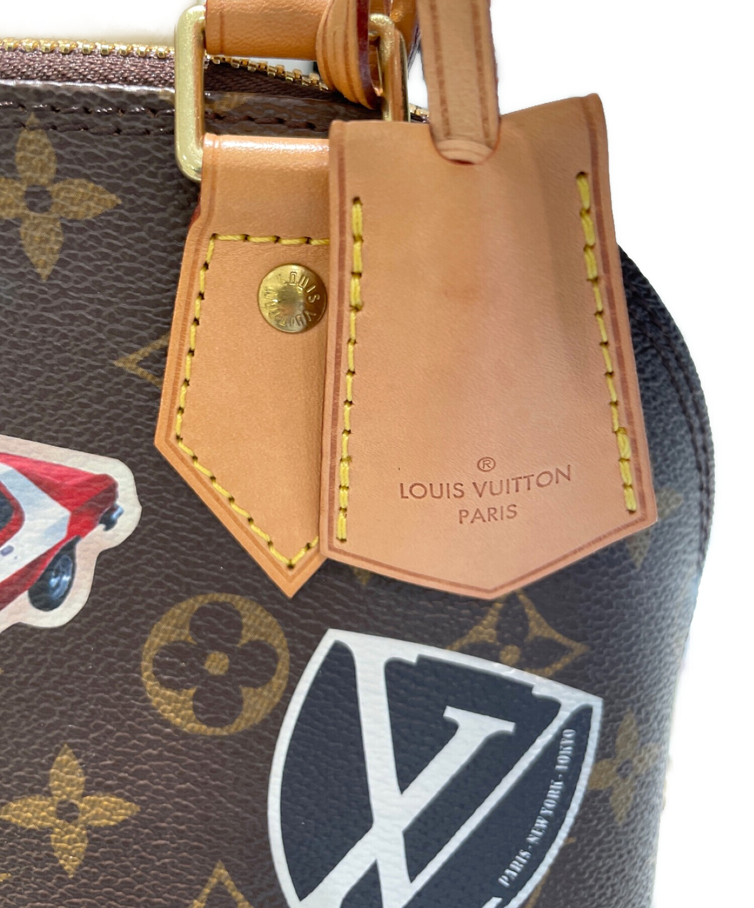 LOUIS VUITTON (ルイ ヴィトン) アルマBB ワールドツアーステッカー ブラウン