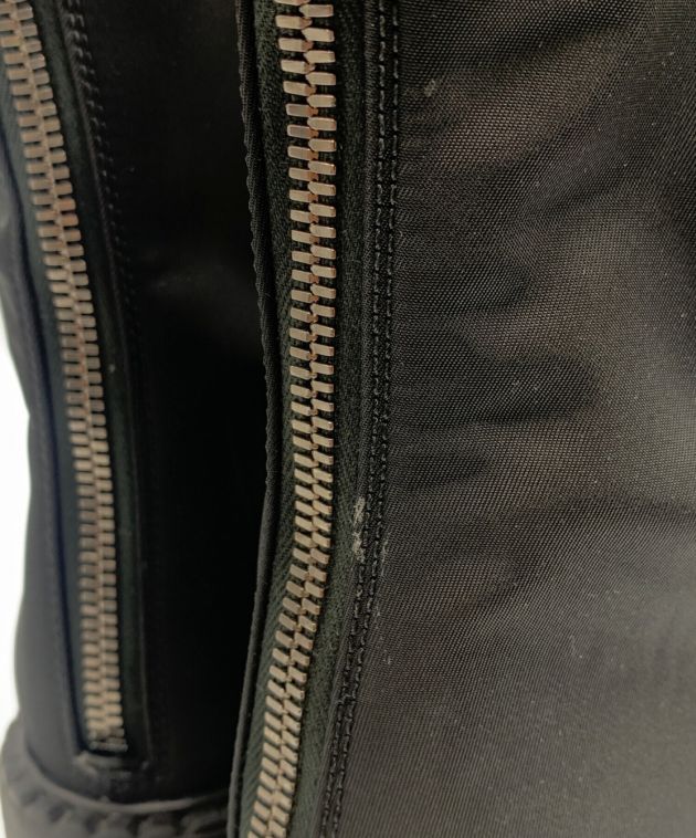 中古・古着通販】PRADA (プラダ) ブラッシュドレザーx Re-Nylon ブーツ ...