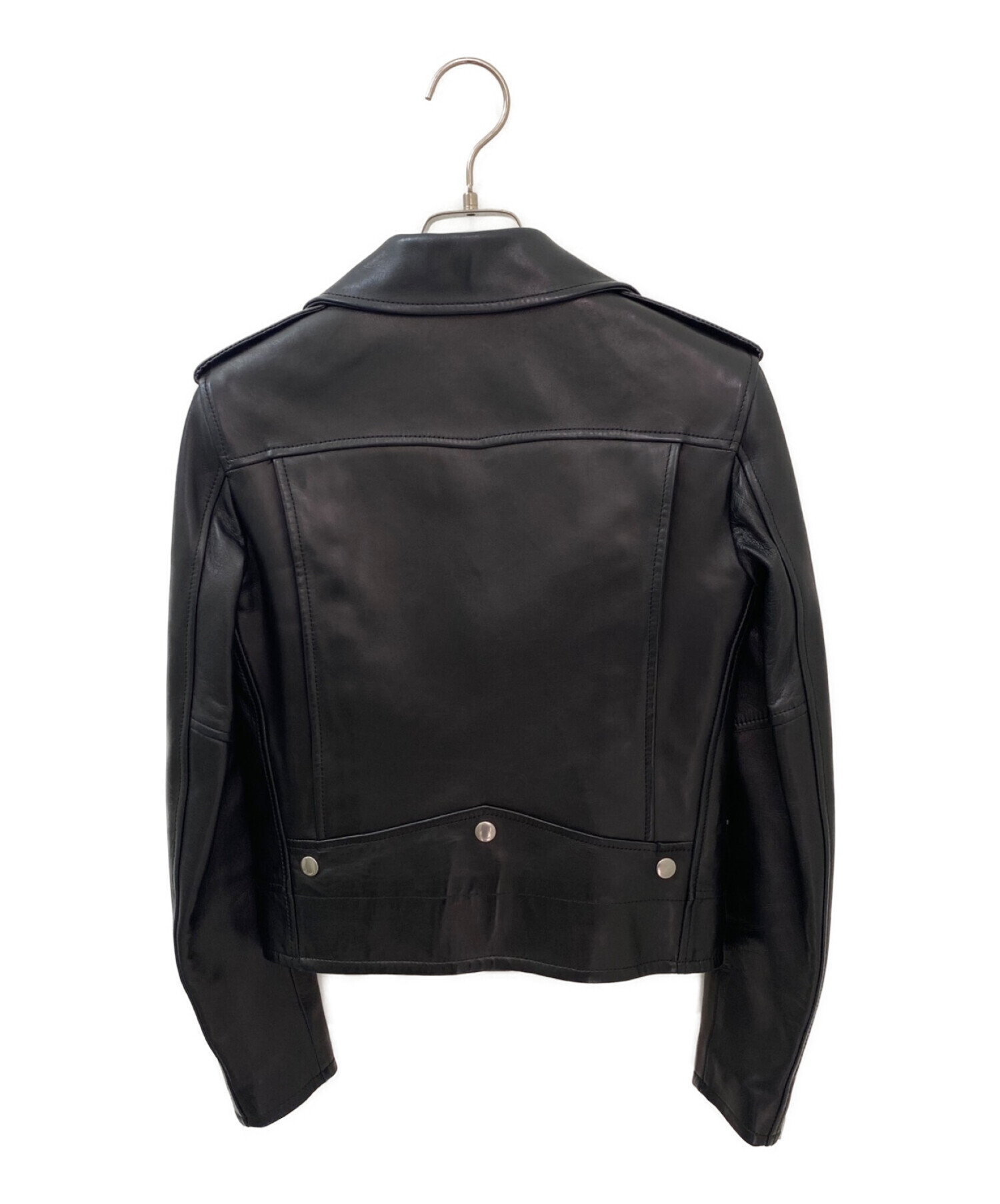 中古・古着通販】Saint Laurent Paris (サンローランパリ) クラシックモーターサイクルライダースレザージャケット/L01 ブラック  サイズ:34｜ブランド・古着通販 トレファク公式【TREFAC FASHION】スマホサイト